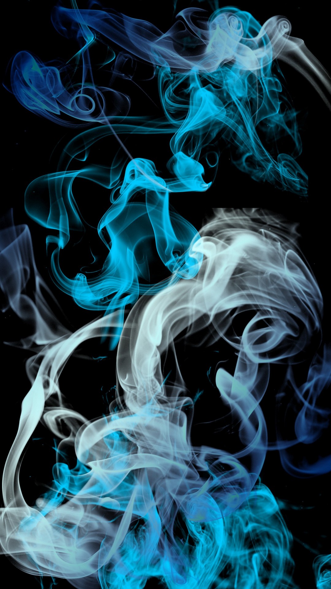 Blue Grey Smoke Wallpaper - Iphone Smoke Wallpaper Hd - HD Wallpaper 