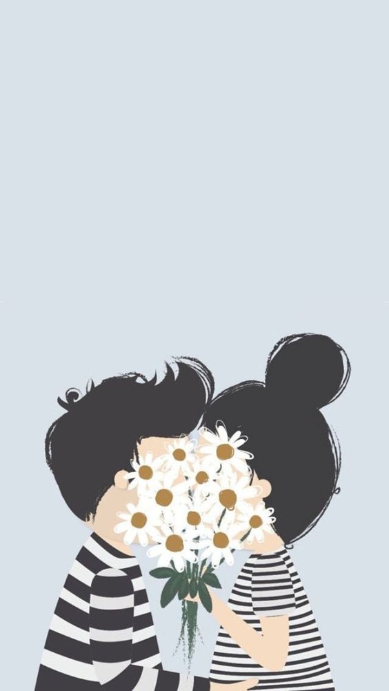 Wallpapers For Phones Cute - Couple Cute - HD Wallpaper 