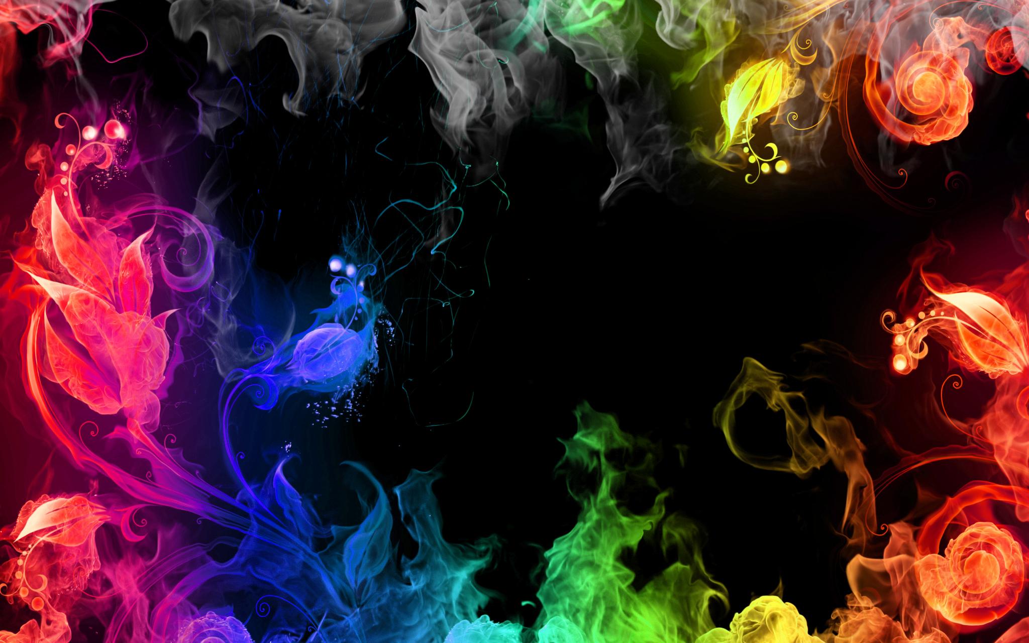 Colored Smoke Backgrounds - Multi Color Smoke Backgrounds - 2048x1280  Wallpaper 
