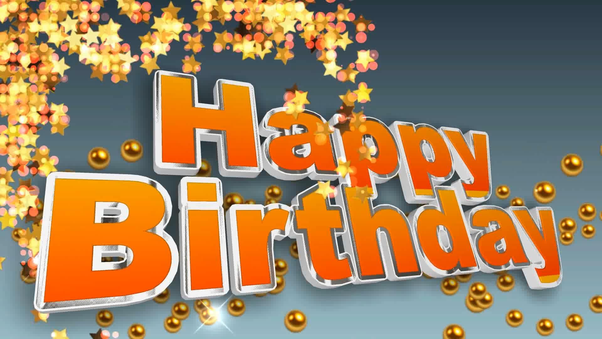 Happy Birthday Images Orange - Animated Birthday Images For Brother - HD Wallpaper 