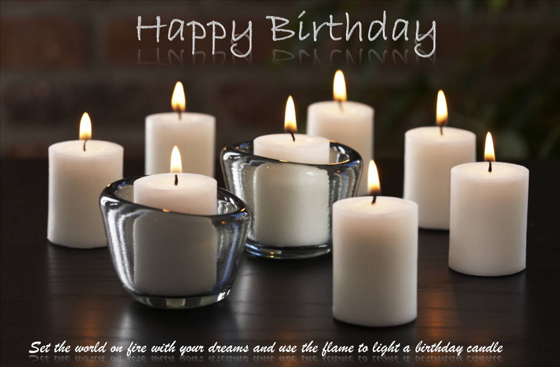 Happy Birthday Quote To Friend Hd Wallpaper Wallpaper - Birthday Wishes With Candle Light - HD Wallpaper 