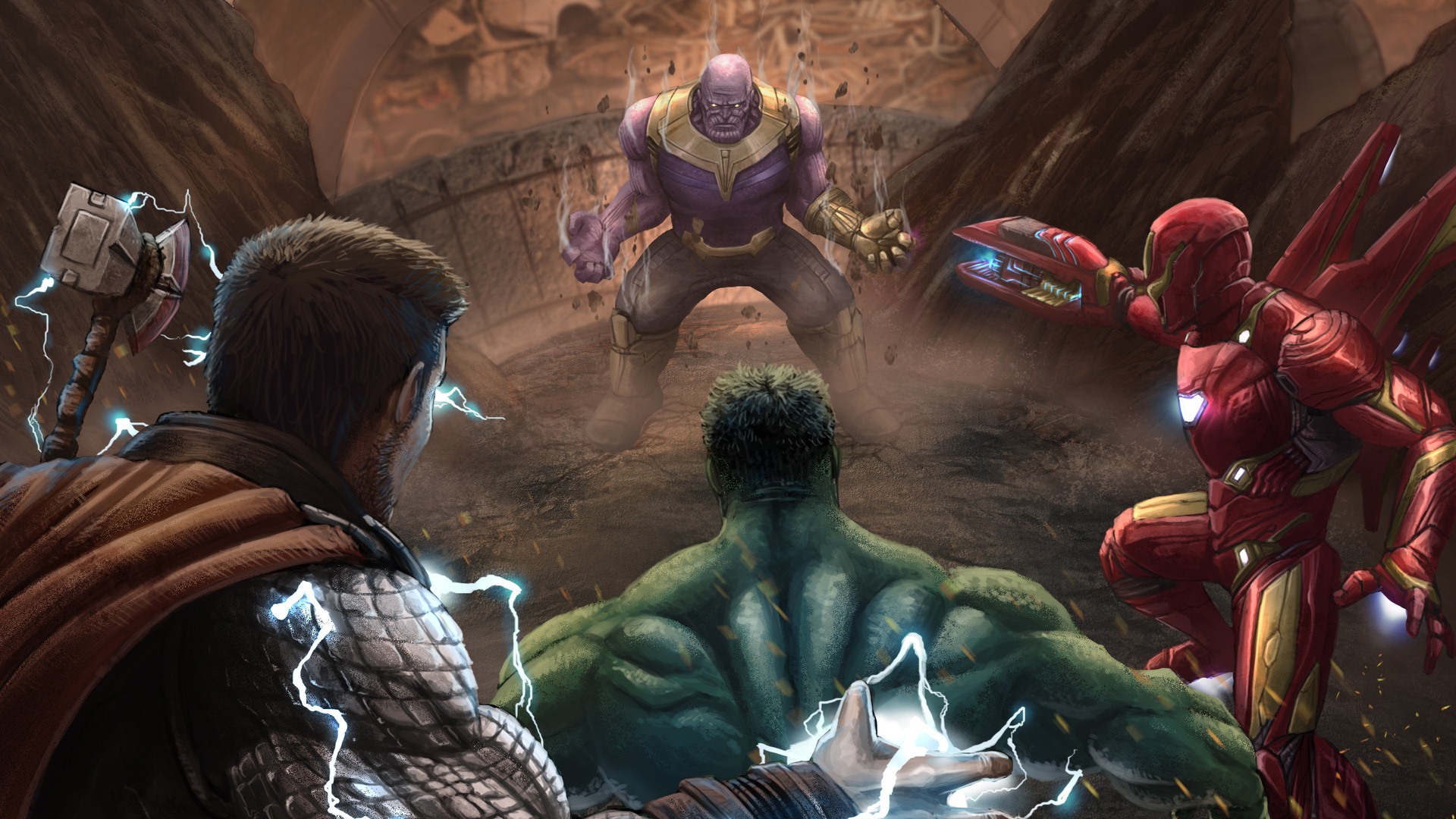 Avengers Endgame Hd Desktop Wallpapers - End Game Fight Scene - HD Wallpaper 