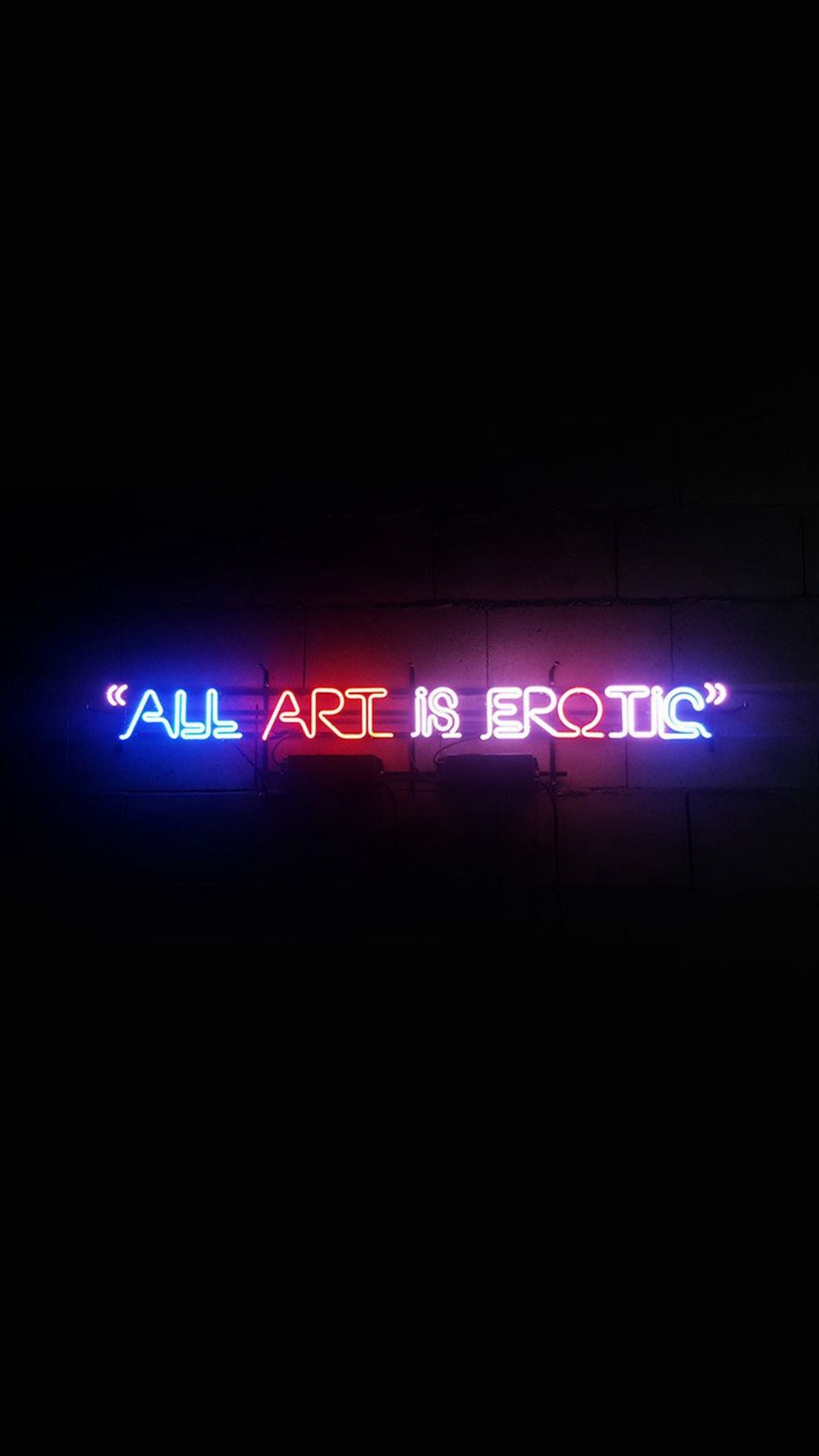 All Art Is Erotic Dark Neon Illustration Art - Iphone 6 Wallpaper Neon Lights - HD Wallpaper 