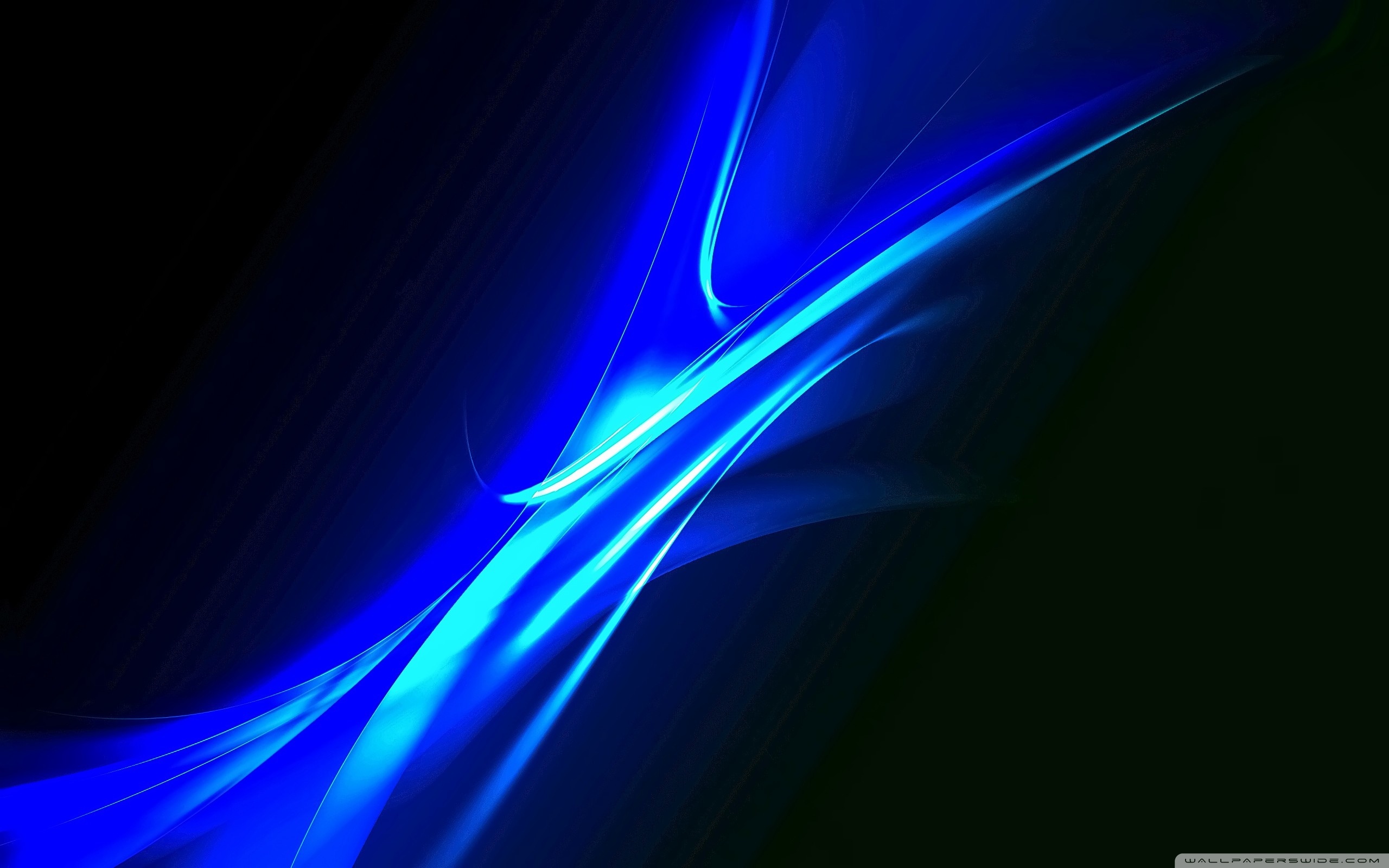 Black And Blue Neon - HD Wallpaper 