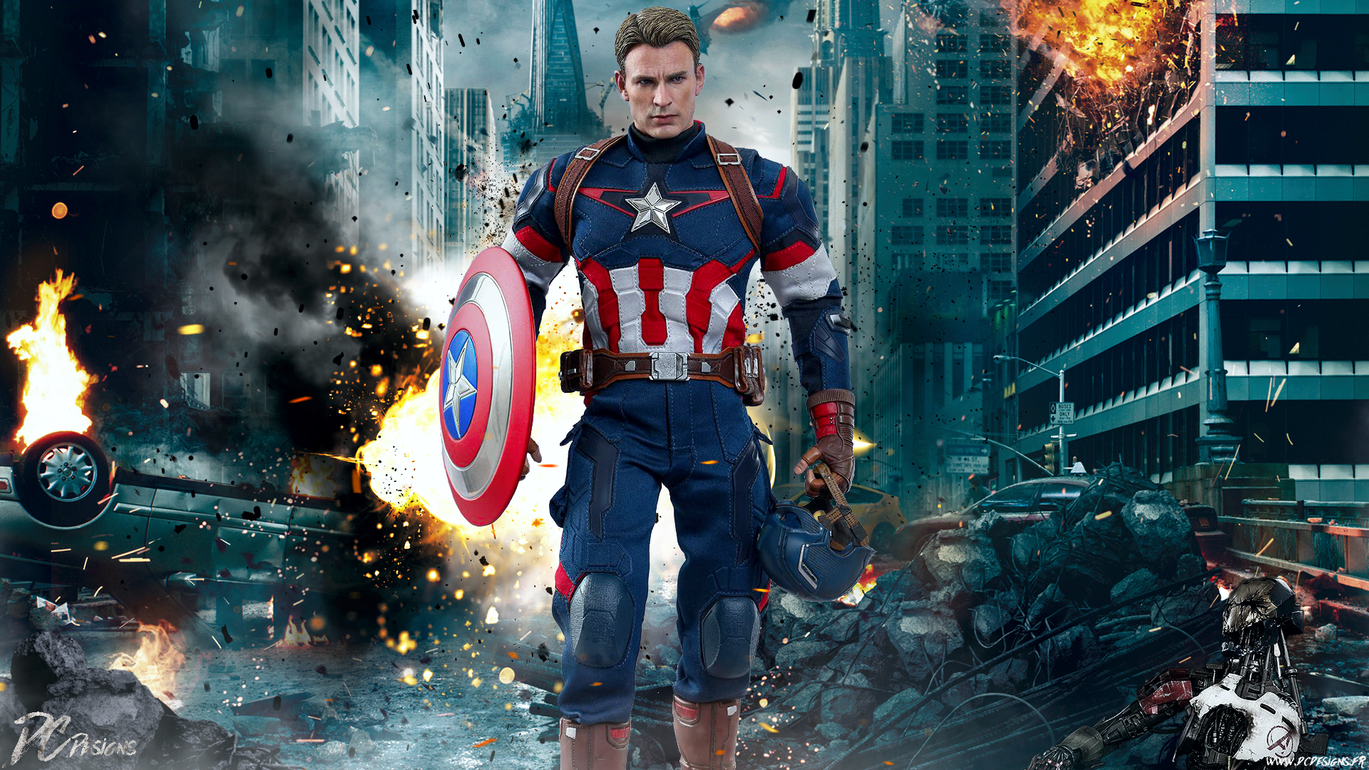 Captain America Wallpaper Hd - HD Wallpaper 