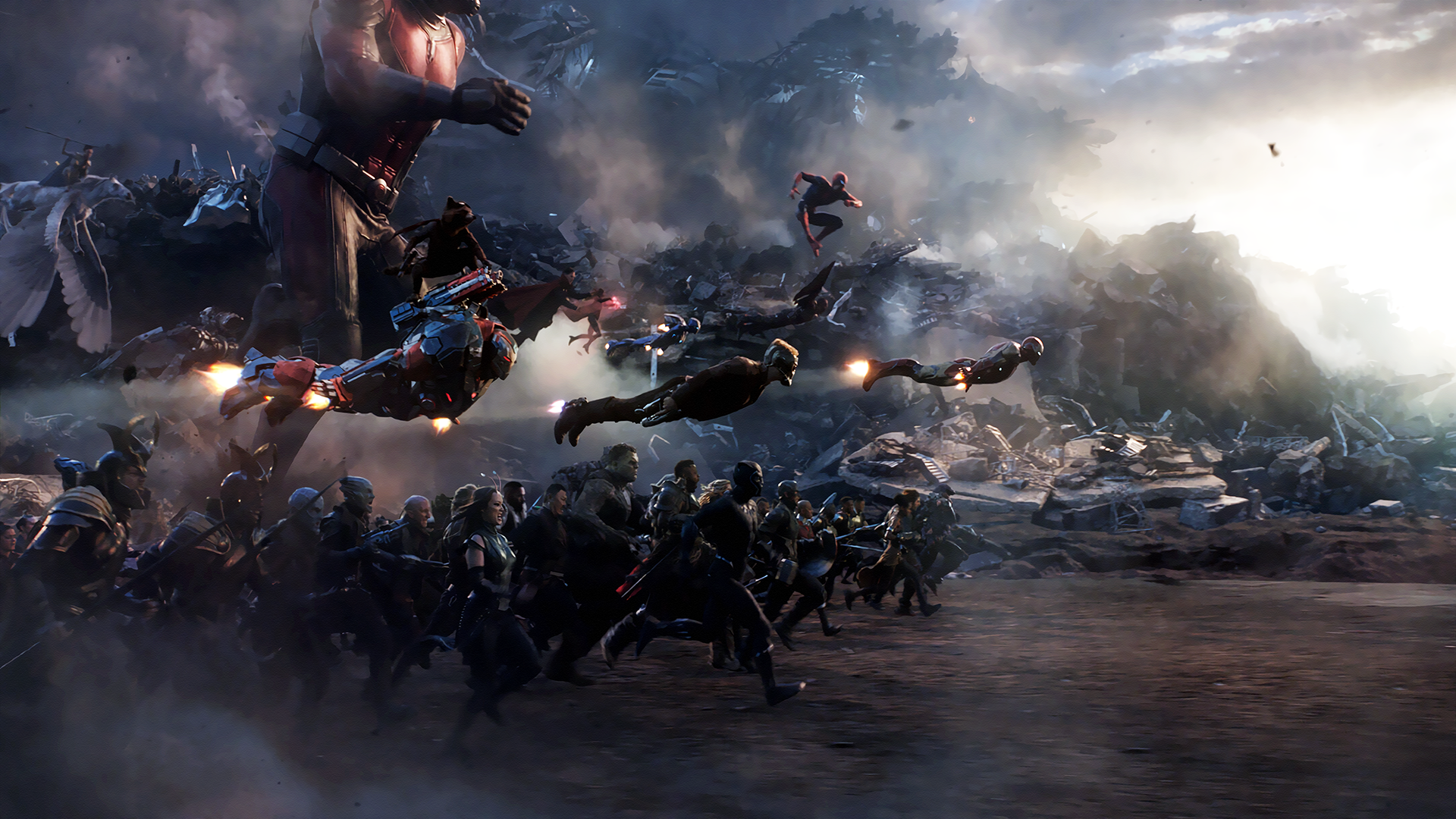 Avengers Endgame Battle Scene - HD Wallpaper 