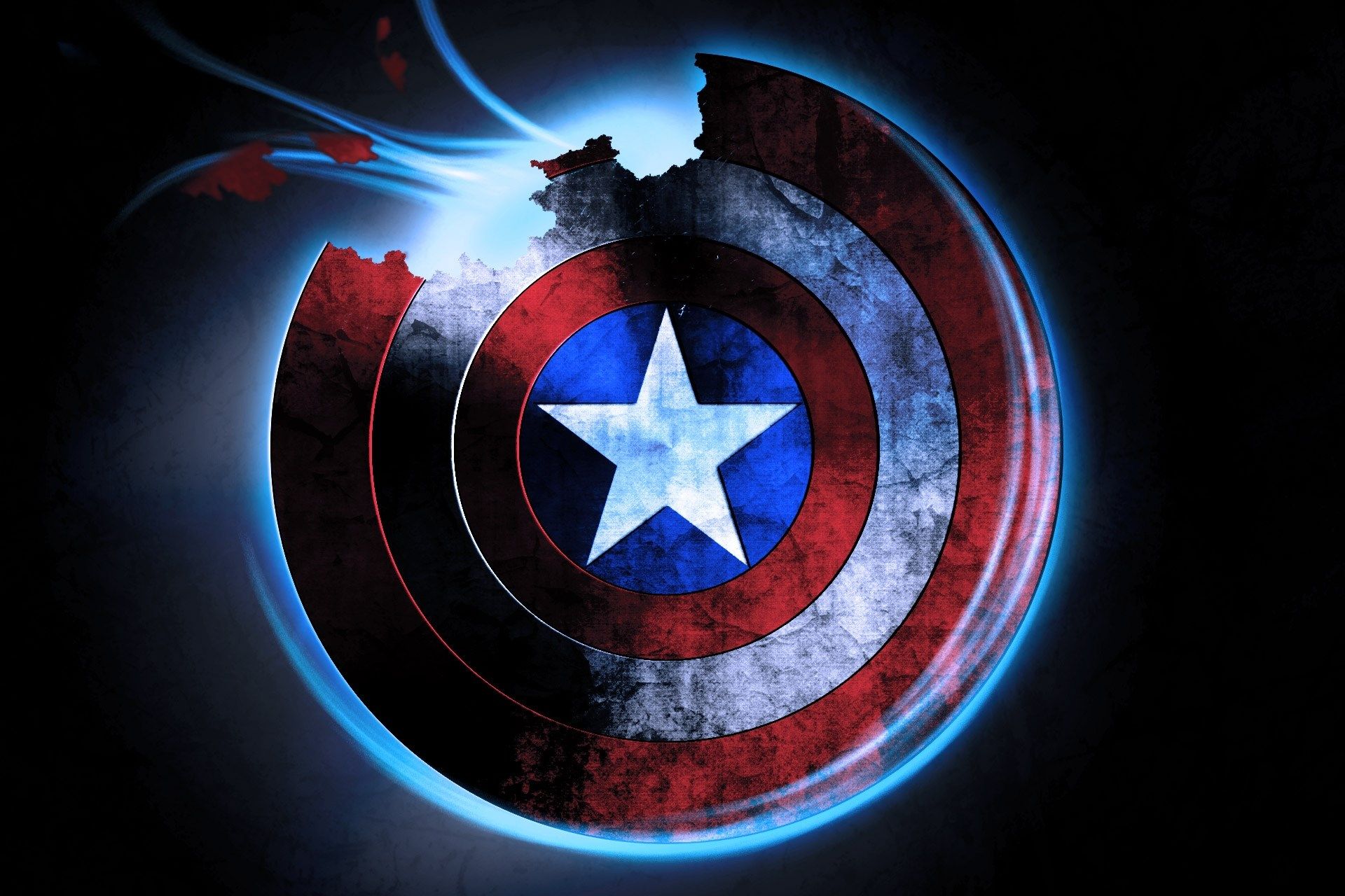 Cool Captain America Shield - HD Wallpaper 