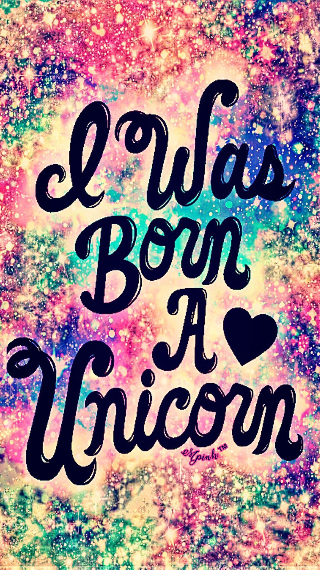 Pink Keep Calm Wallpapers Images For Iphone Wallpaper - Born To Be A Unicorn - HD Wallpaper 