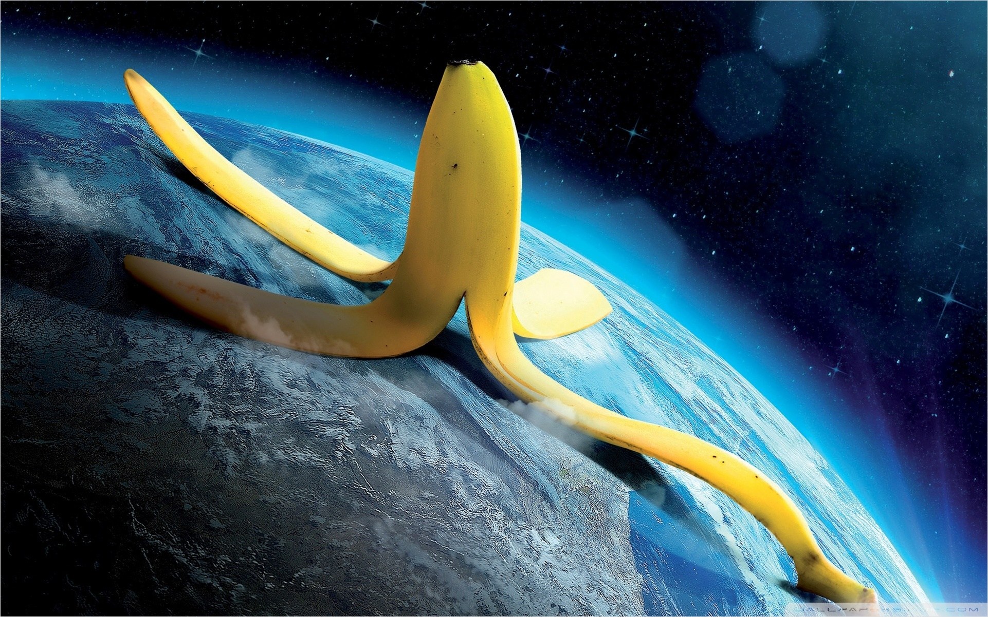 Banana On The Earth - HD Wallpaper 