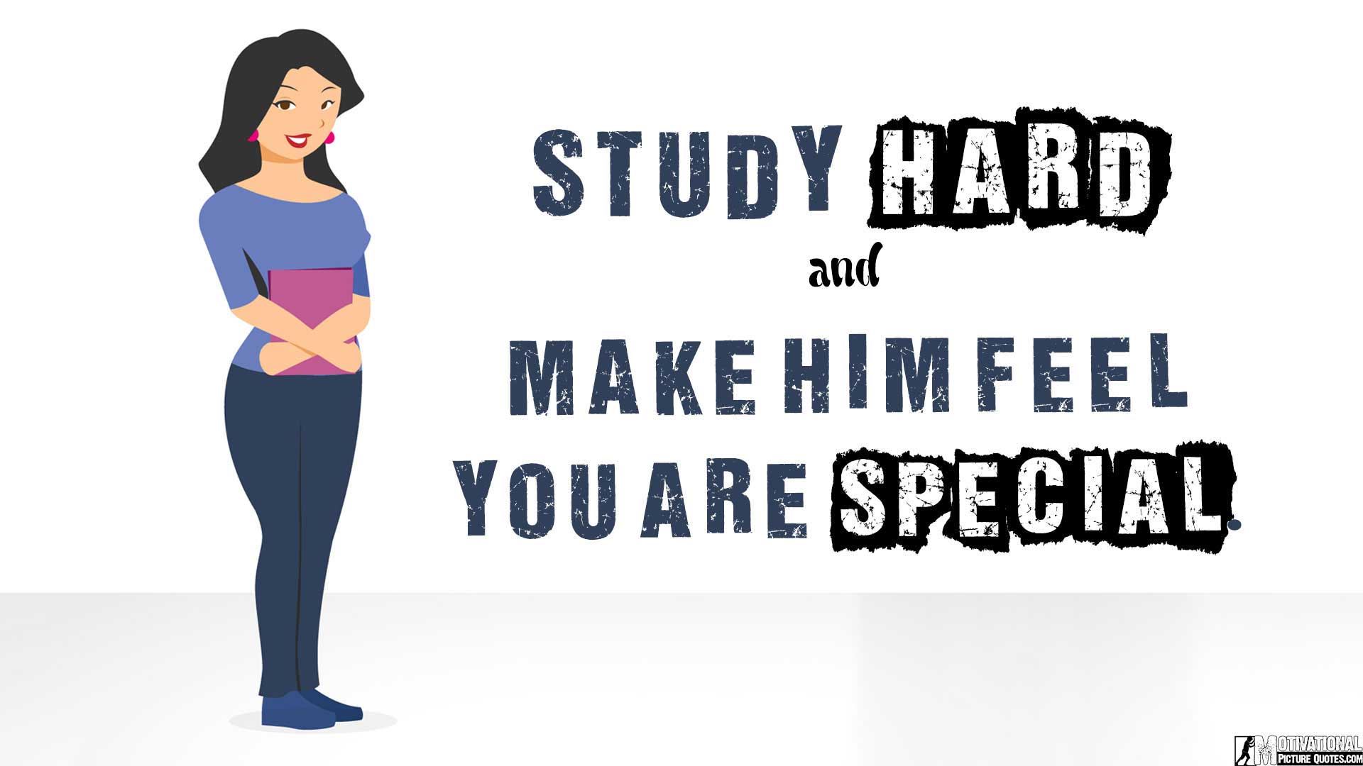 Study Hard Wallpaper Hd - Girl - HD Wallpaper 