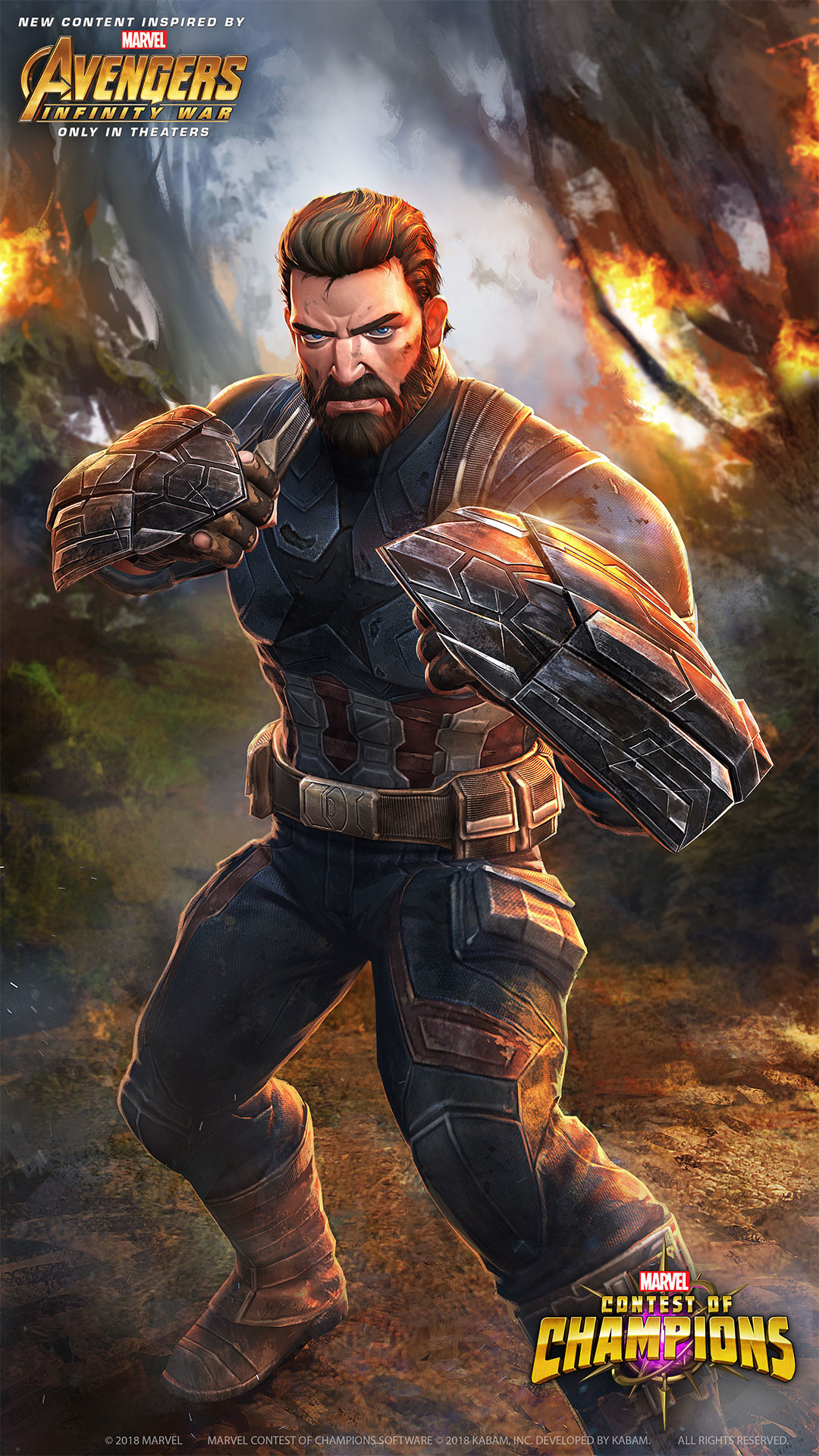 Captain America Infinity War Marvel Contest Of Champions - HD Wallpaper 