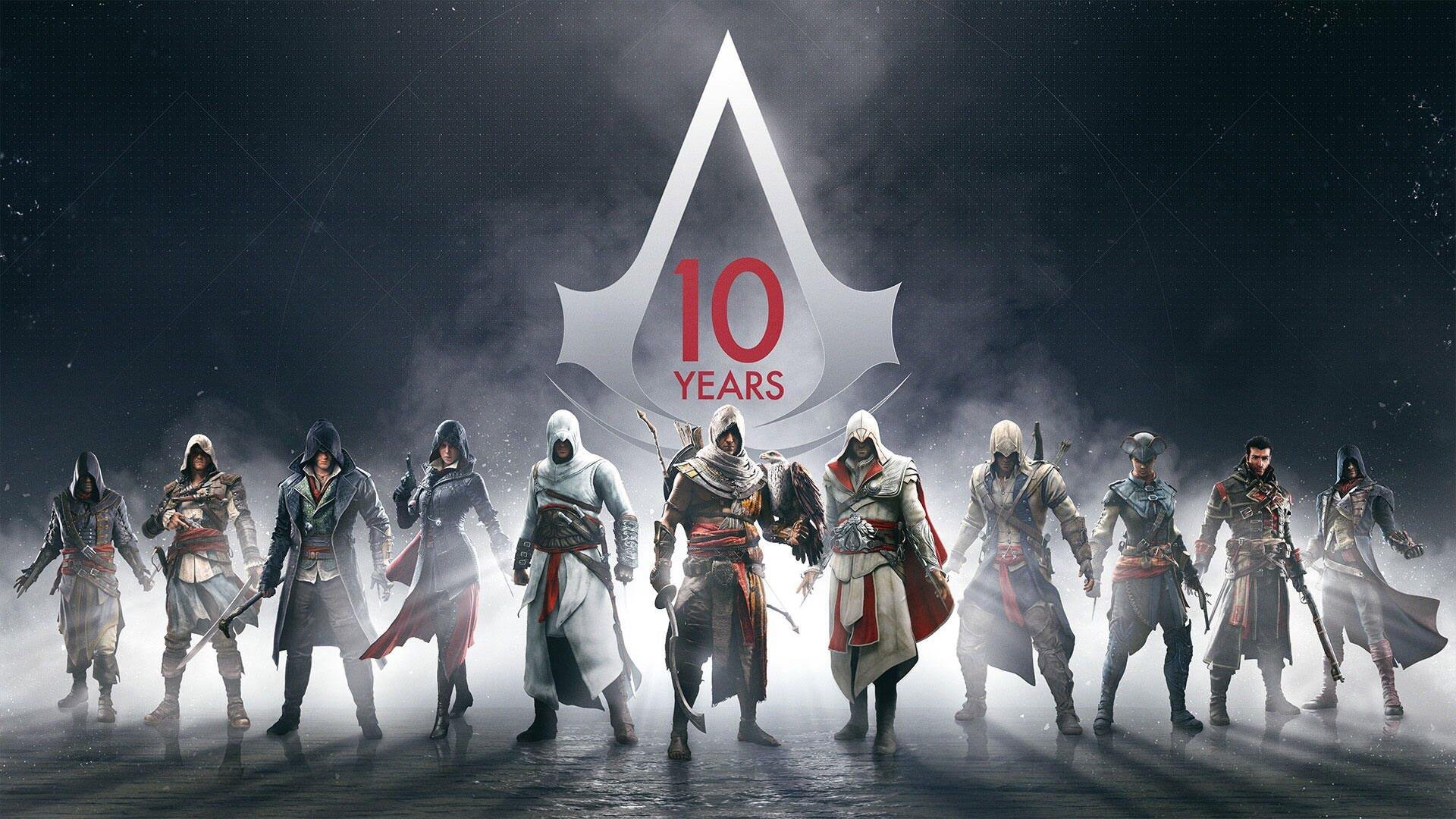 Assassin's Creed 10 Years - HD Wallpaper 