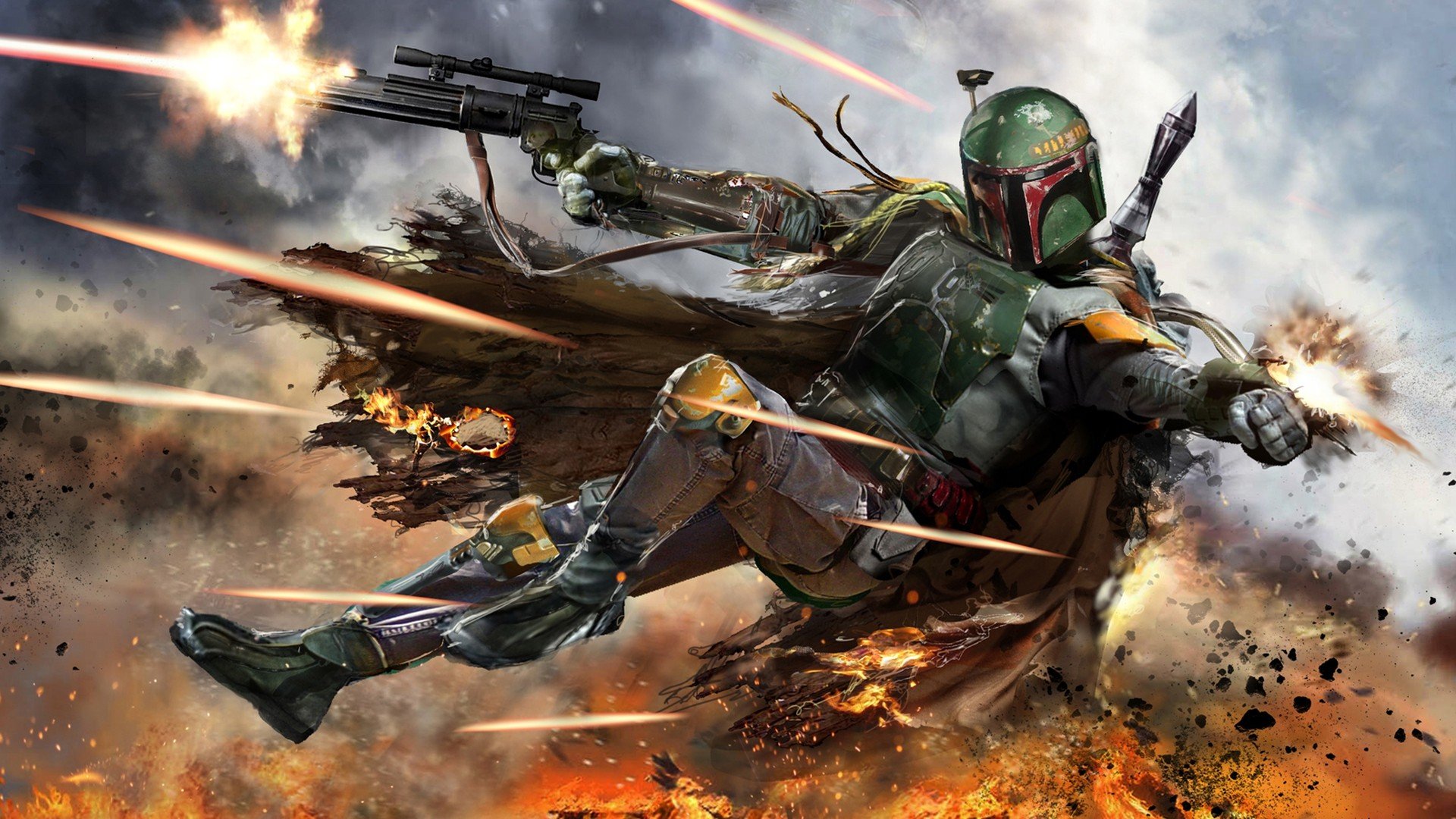 Star Wars Cool Boba Fett - HD Wallpaper 