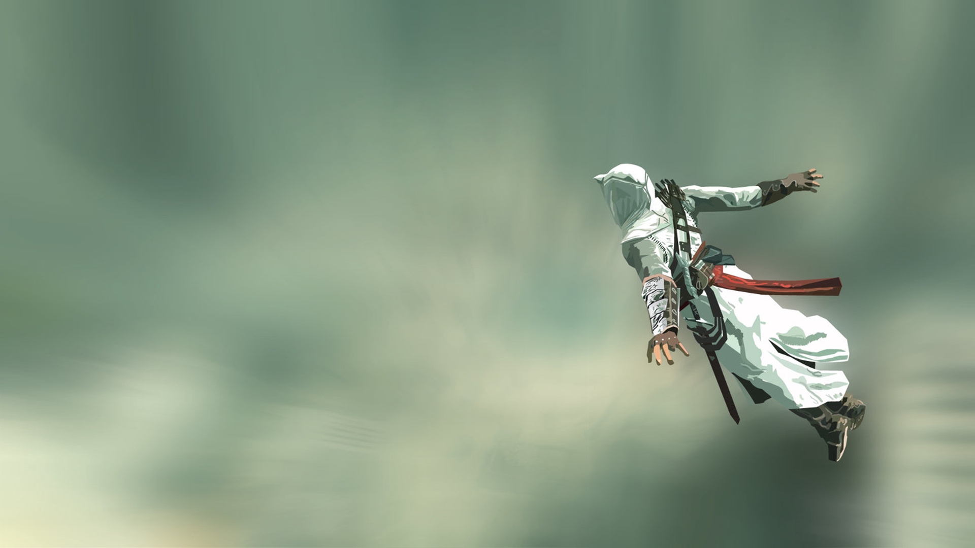 Wallpaper Assassins Creed, Jump, Arm, Fan Art - Art Wallpapers Hd 1080p - HD Wallpaper 