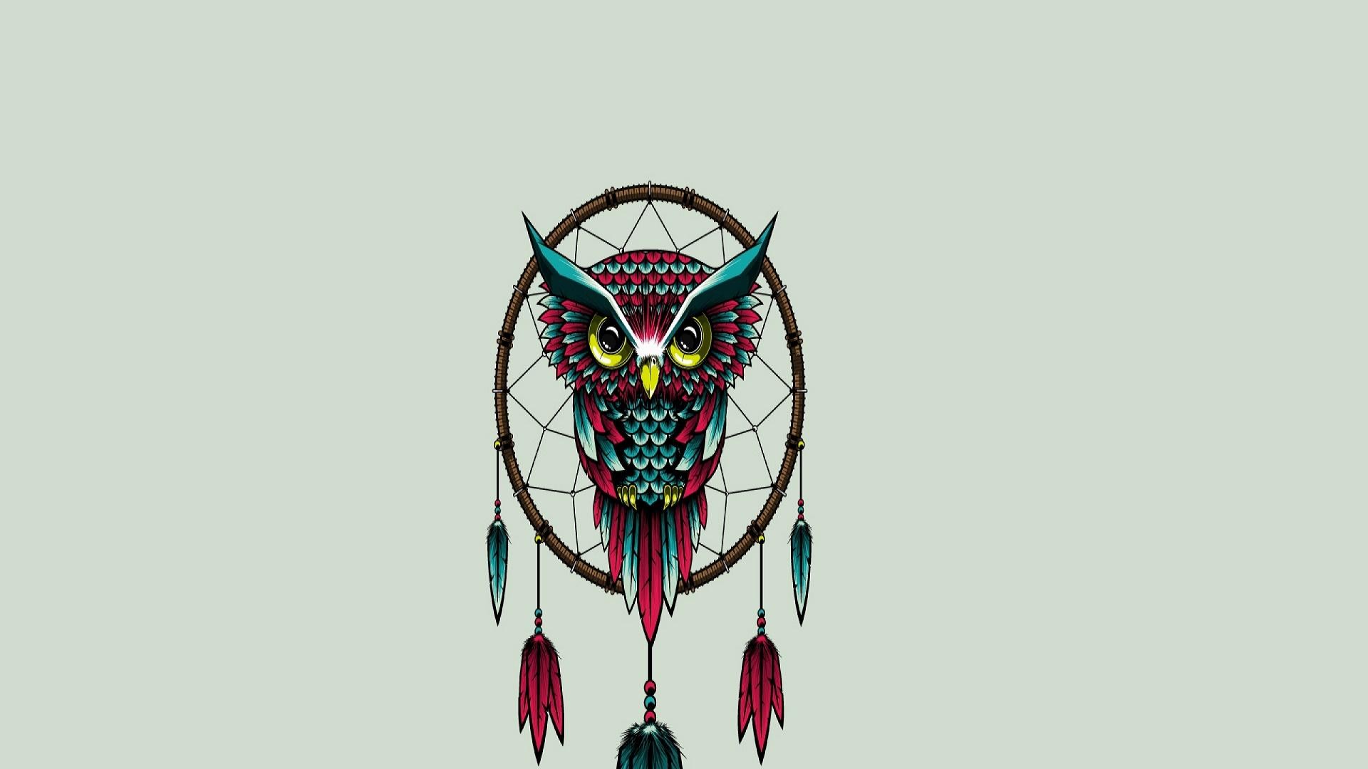 Owl Bird Dreamcatcher Art Wallpapers Hd 
 Data Src - Dreamcatcher Wallpapers For Laptop - HD Wallpaper 