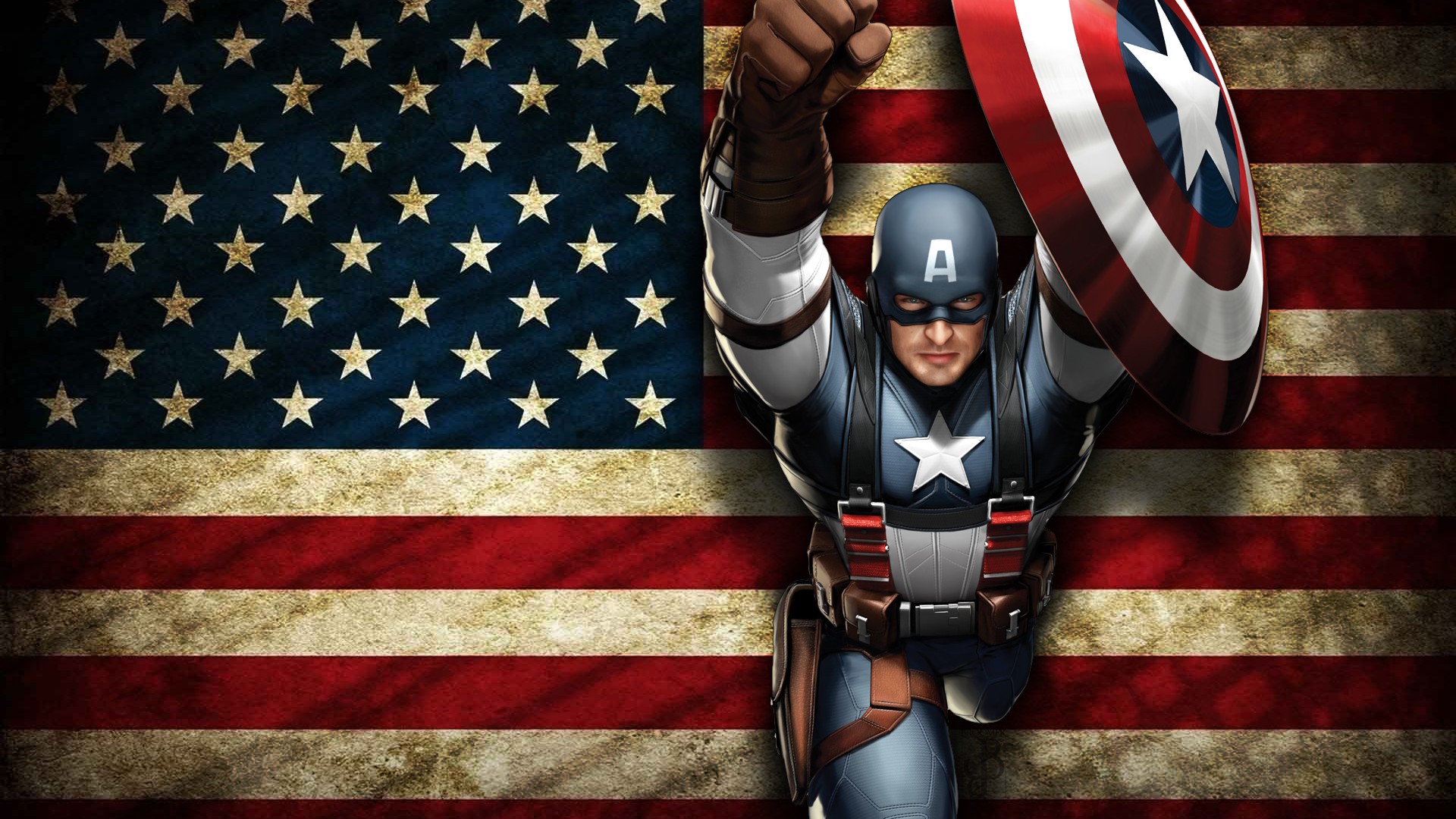 Badass America High Definition Wallpapers - Captain America 4 Of July - HD Wallpaper 