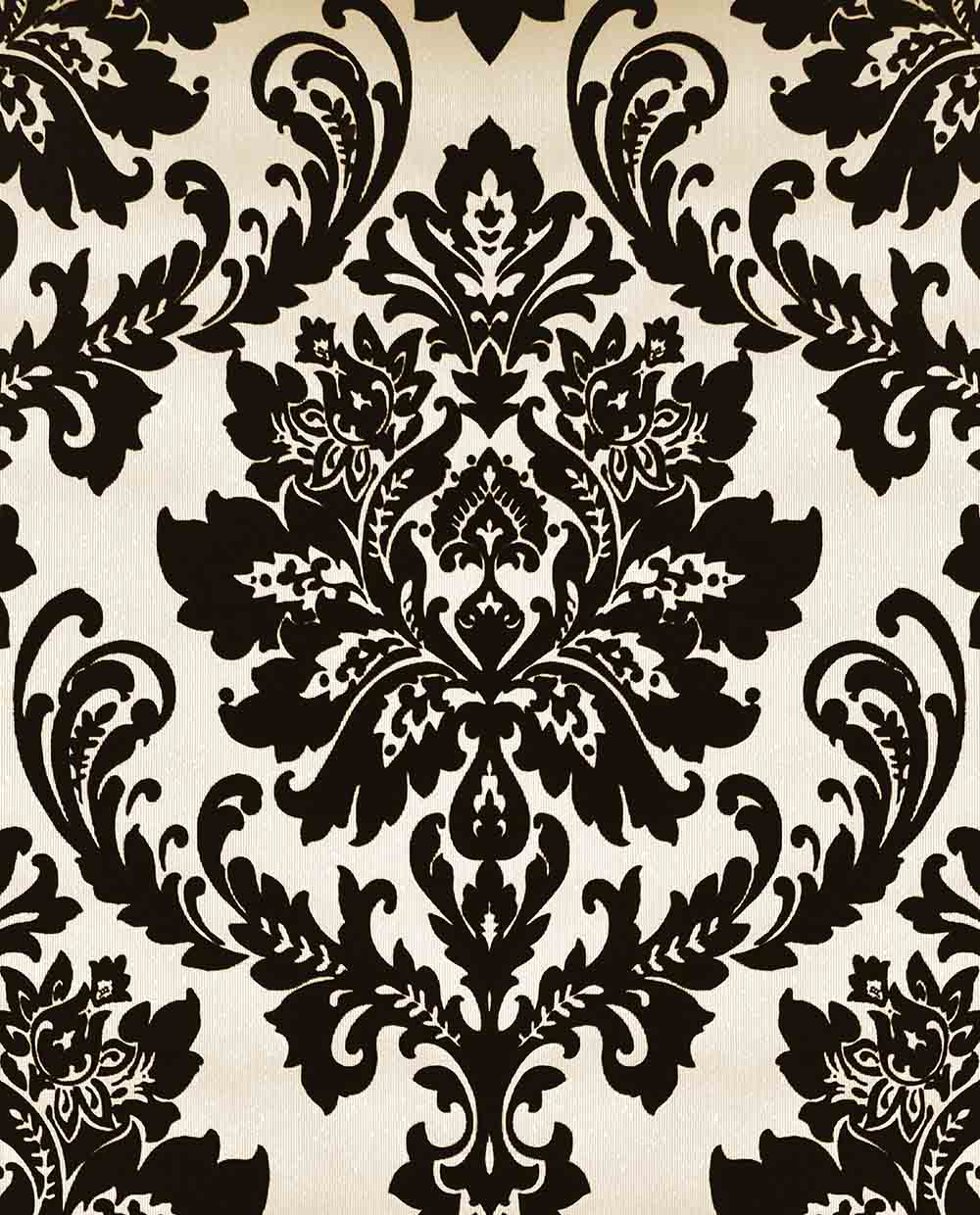 Black And Gold Damask - HD Wallpaper 