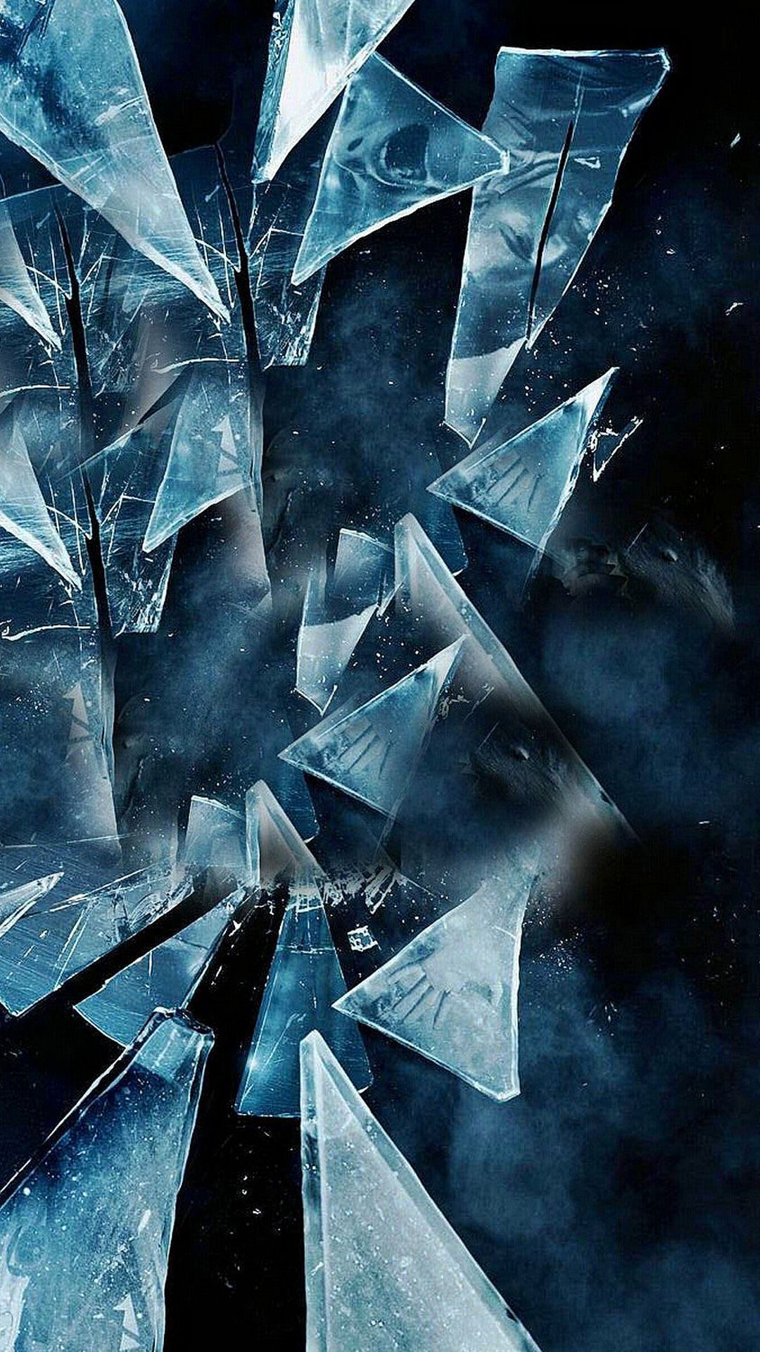 Cracked Screen Desktop Wallpaper For Android - Shattered Glass Wallpaper Hd - HD Wallpaper 