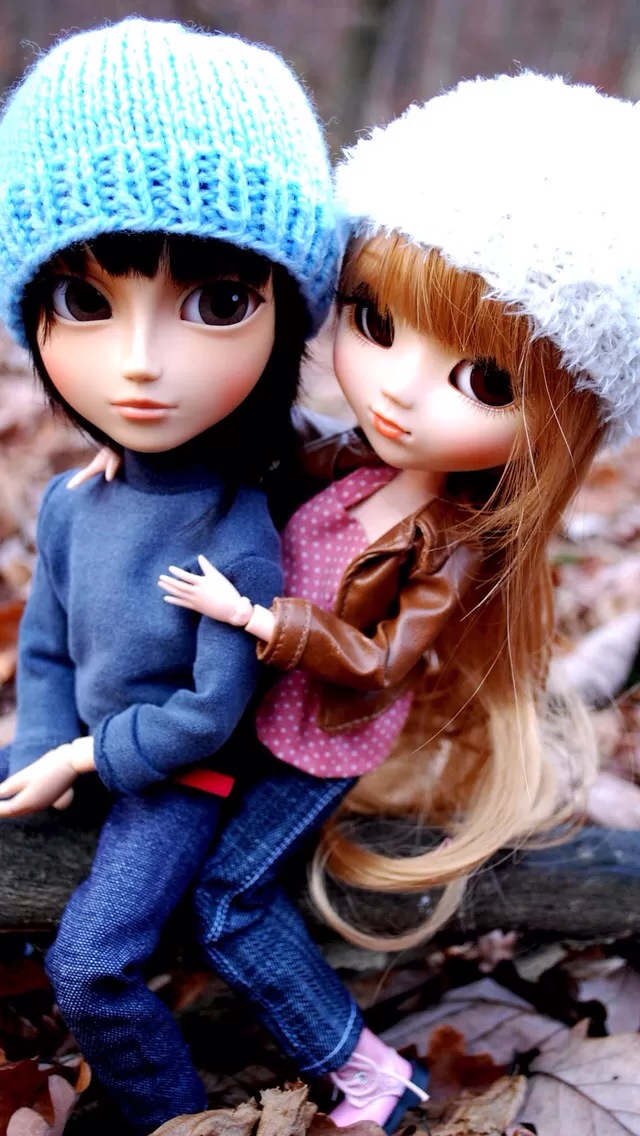 Couple Doll Iphone Wallpaper - Couple Doll - HD Wallpaper 