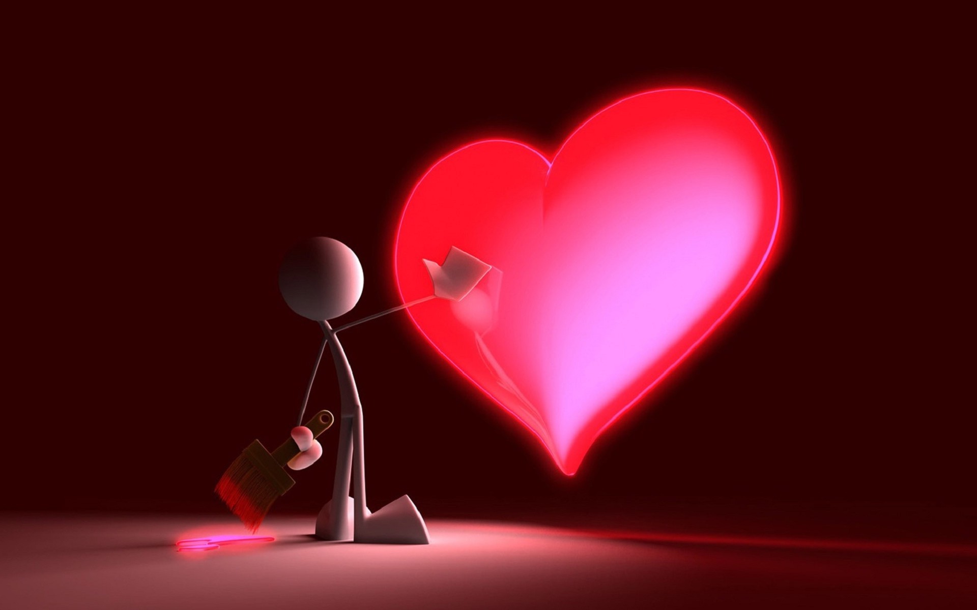 Love Background 3d Hd - HD Wallpaper 