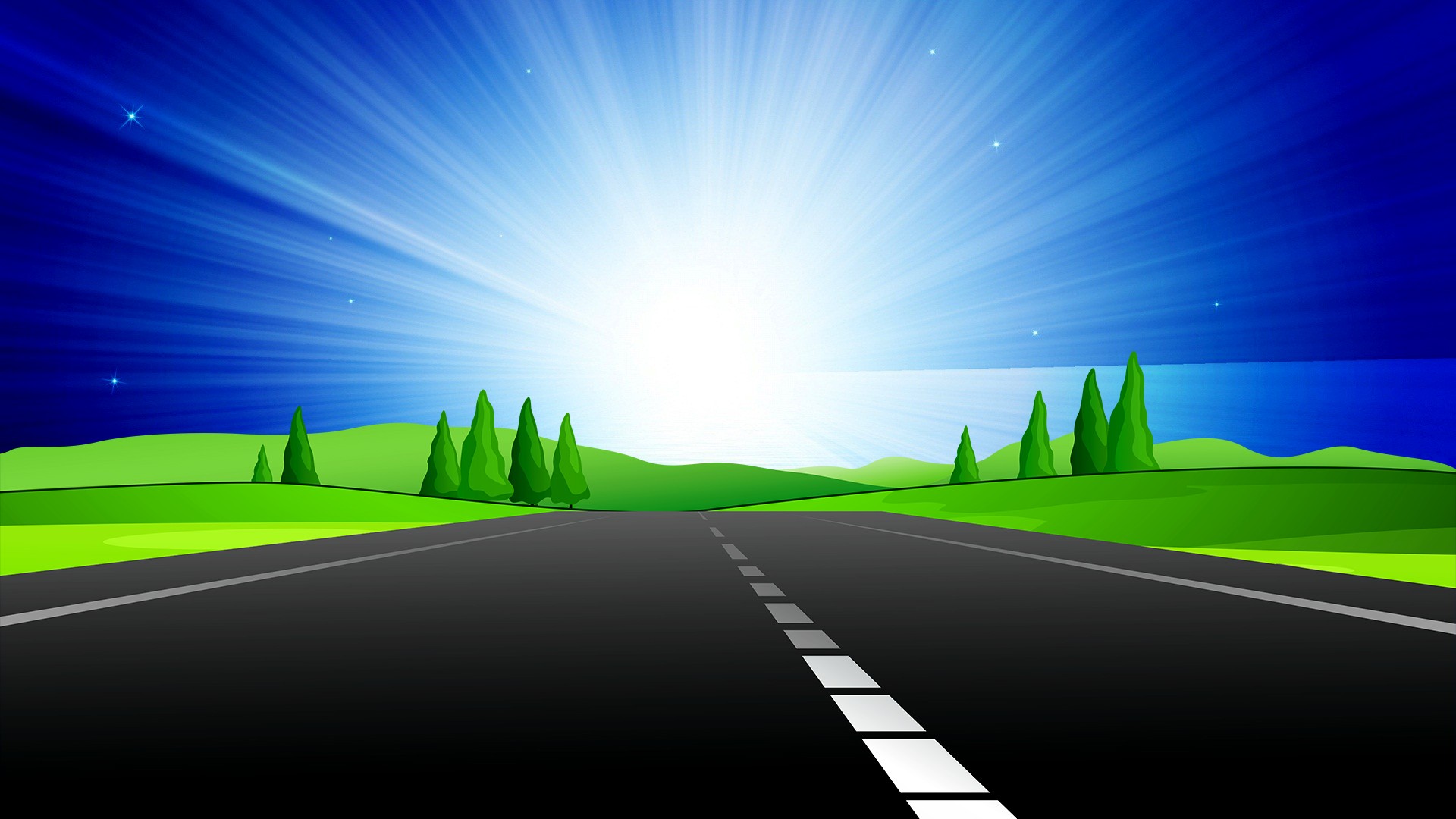 Road Art Background Wallpapers - Transparent Background Highway Clipart -  1920x1080 Wallpaper 