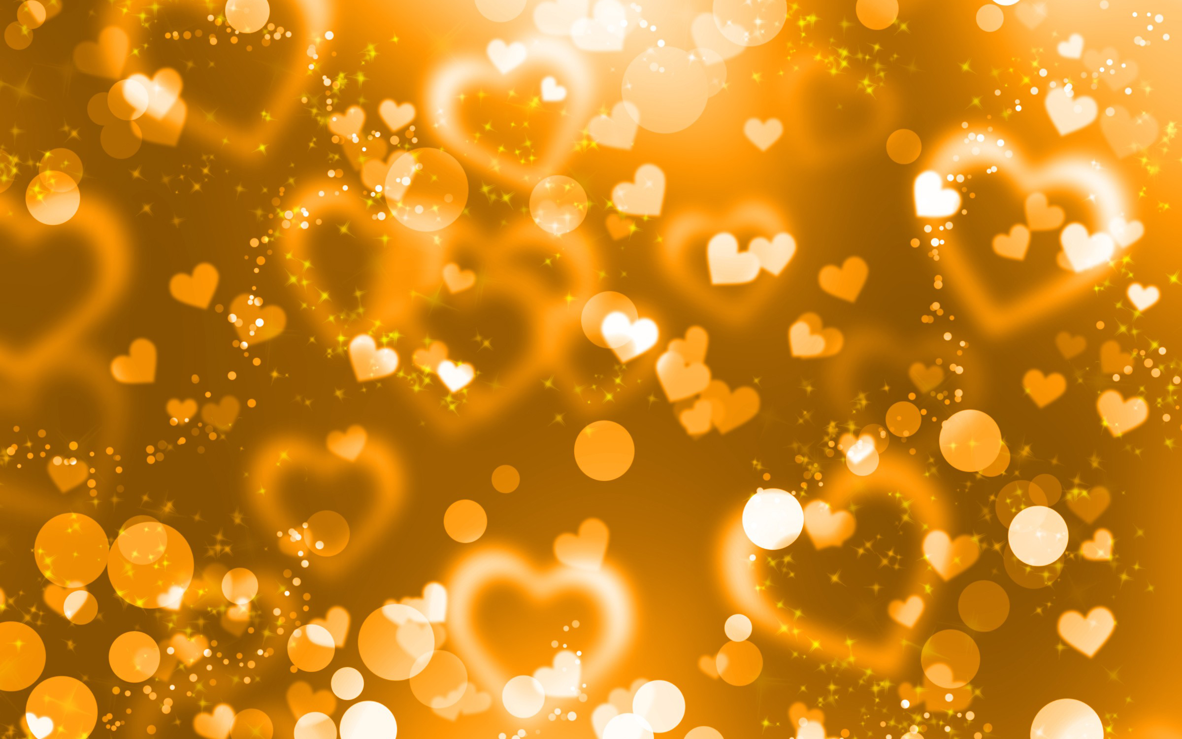 Gold Heart Background Hd - HD Wallpaper 