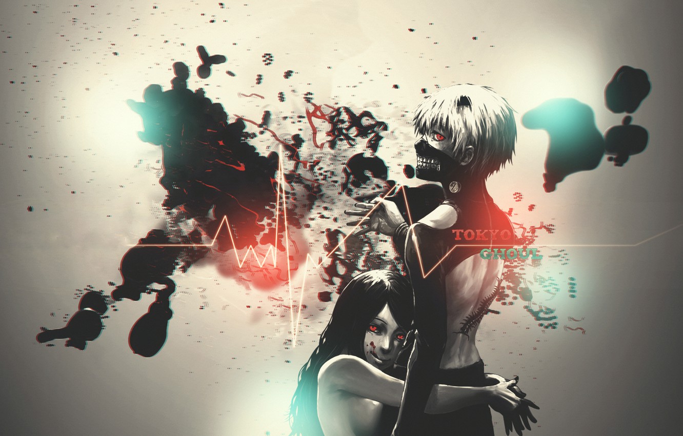 Photo Wallpaper Girl, Tokyo Monster, Tokyo Ghoul, Kaneki, - Tokyo Ghoul Wallpaper Art - HD Wallpaper 