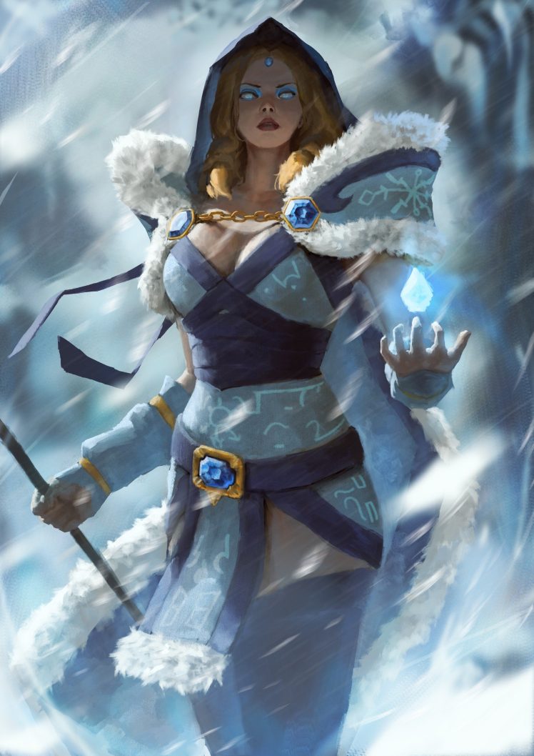 Dota 2 Crystal Maiden Dota2 Wallpapers Hd Desktop And - HD Wallpaper 