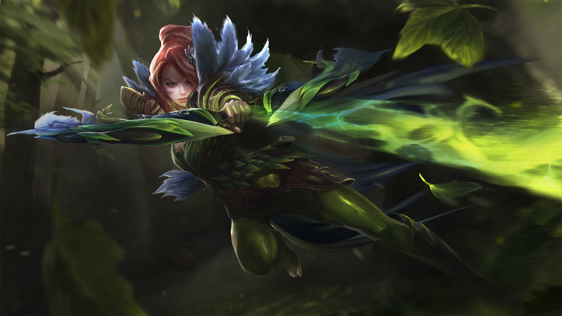 Dota 2 Windranger Blue - HD Wallpaper 