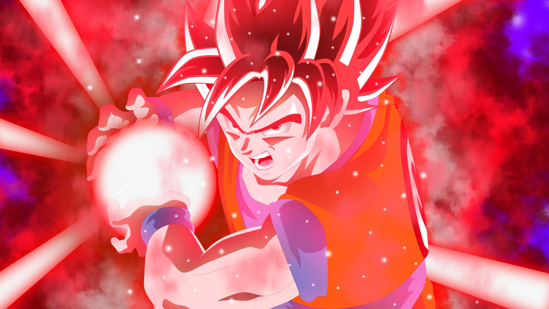 Dragon Ball Super Wallpapers Full Hd - Goku Super Saiyan Red - HD Wallpaper 