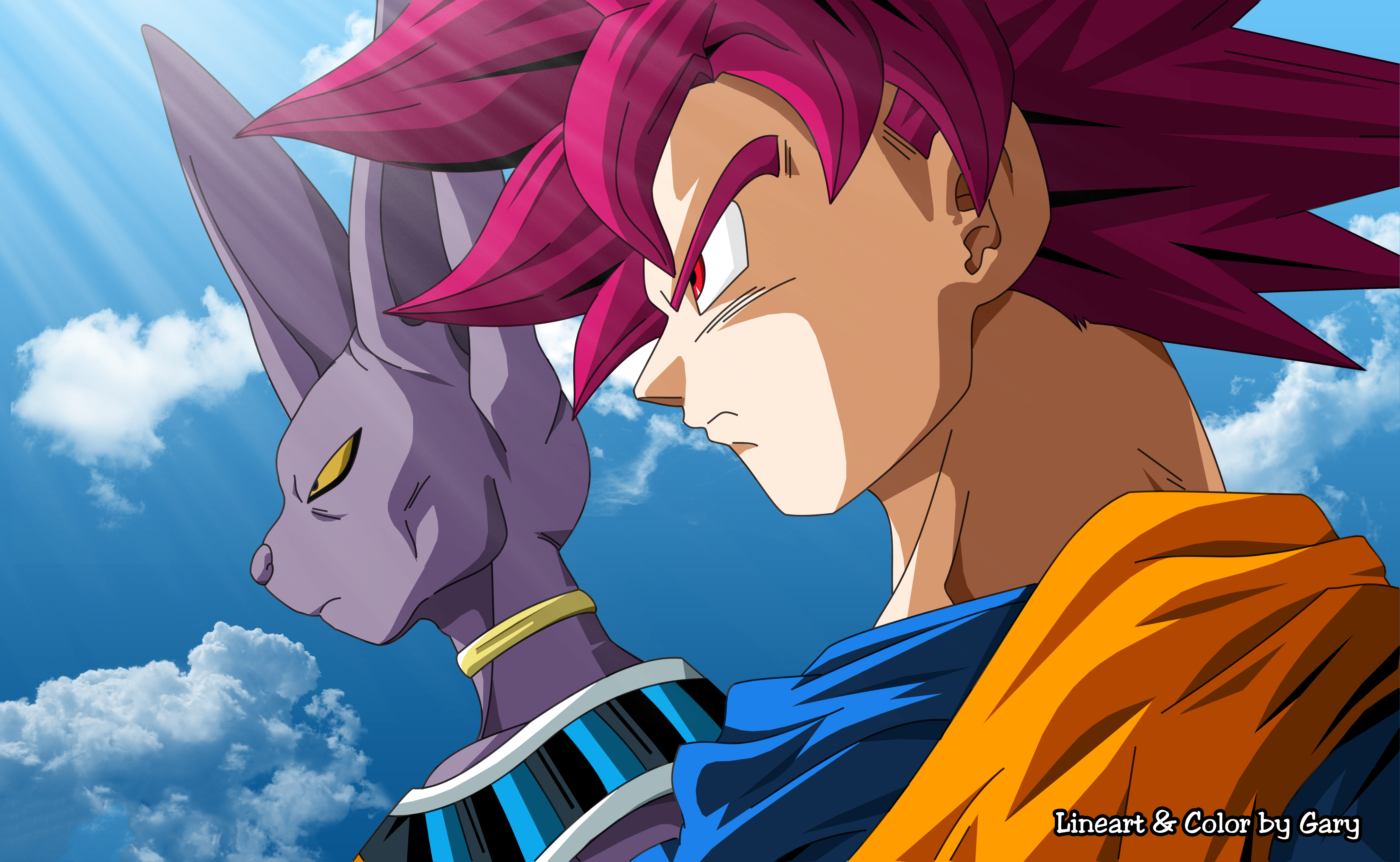 Beerus And Goku God - HD Wallpaper 