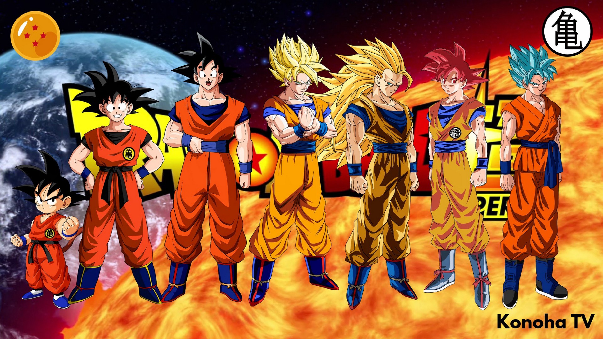 Goku All Form Dragon Ball Super Wallpaper - All Dragon Ball Forms - HD Wallpaper 