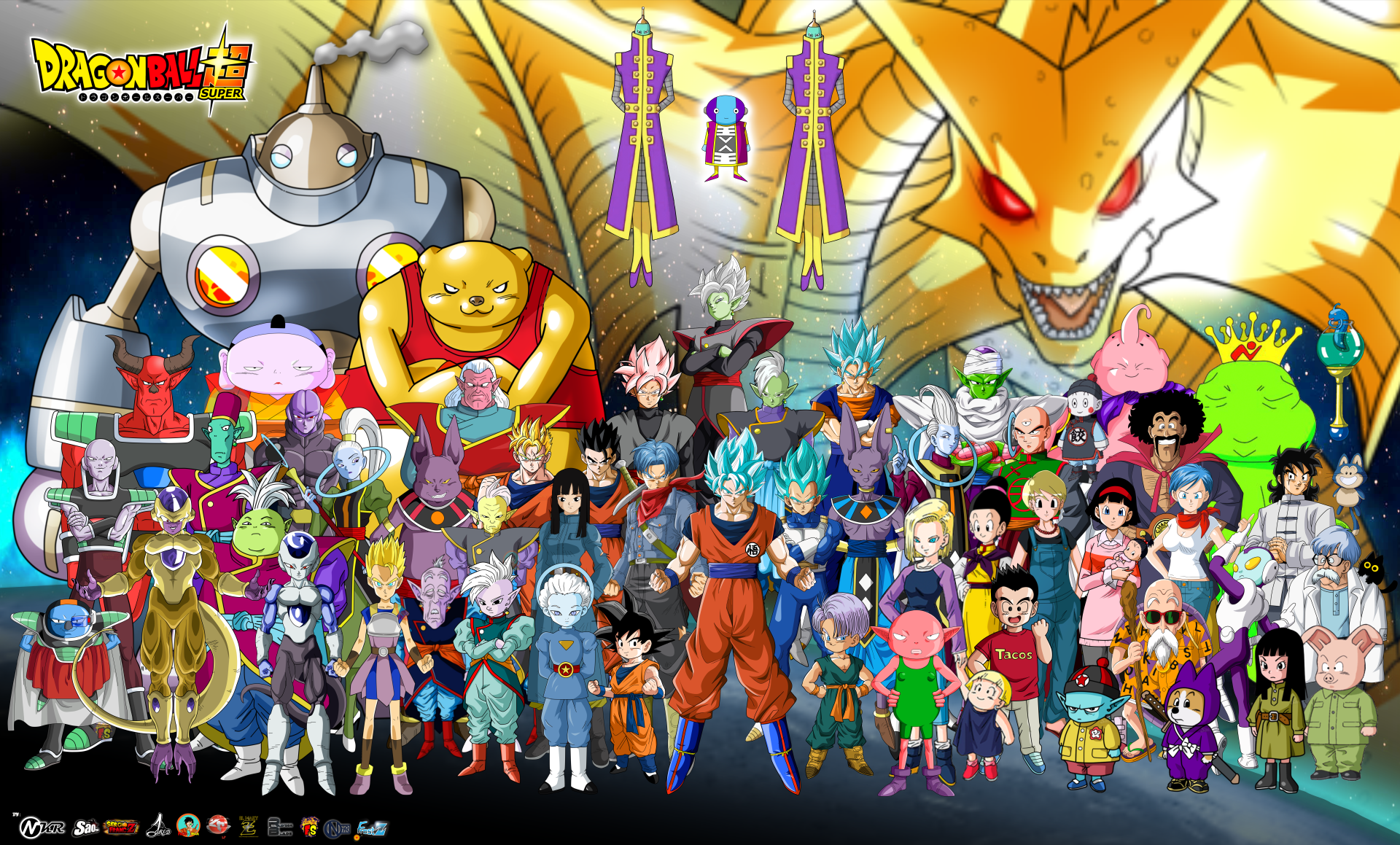 Dragon Ball Z Super All Characters - HD Wallpaper 