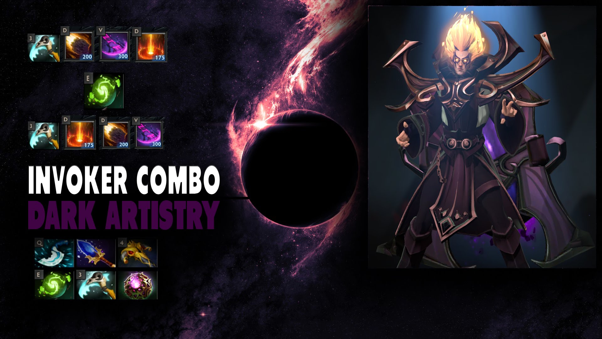 Dota 2 Invoker Dark Artistry - HD Wallpaper 