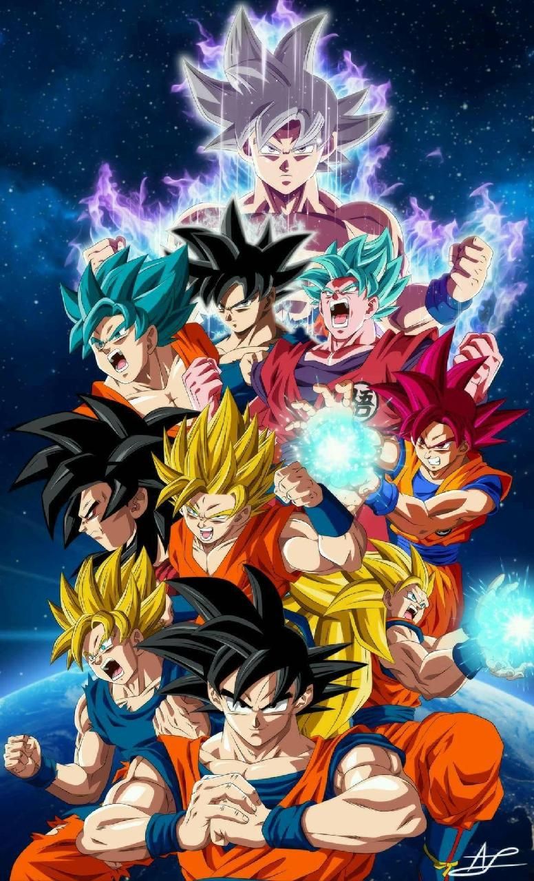 Goku Transformations - HD Wallpaper 
