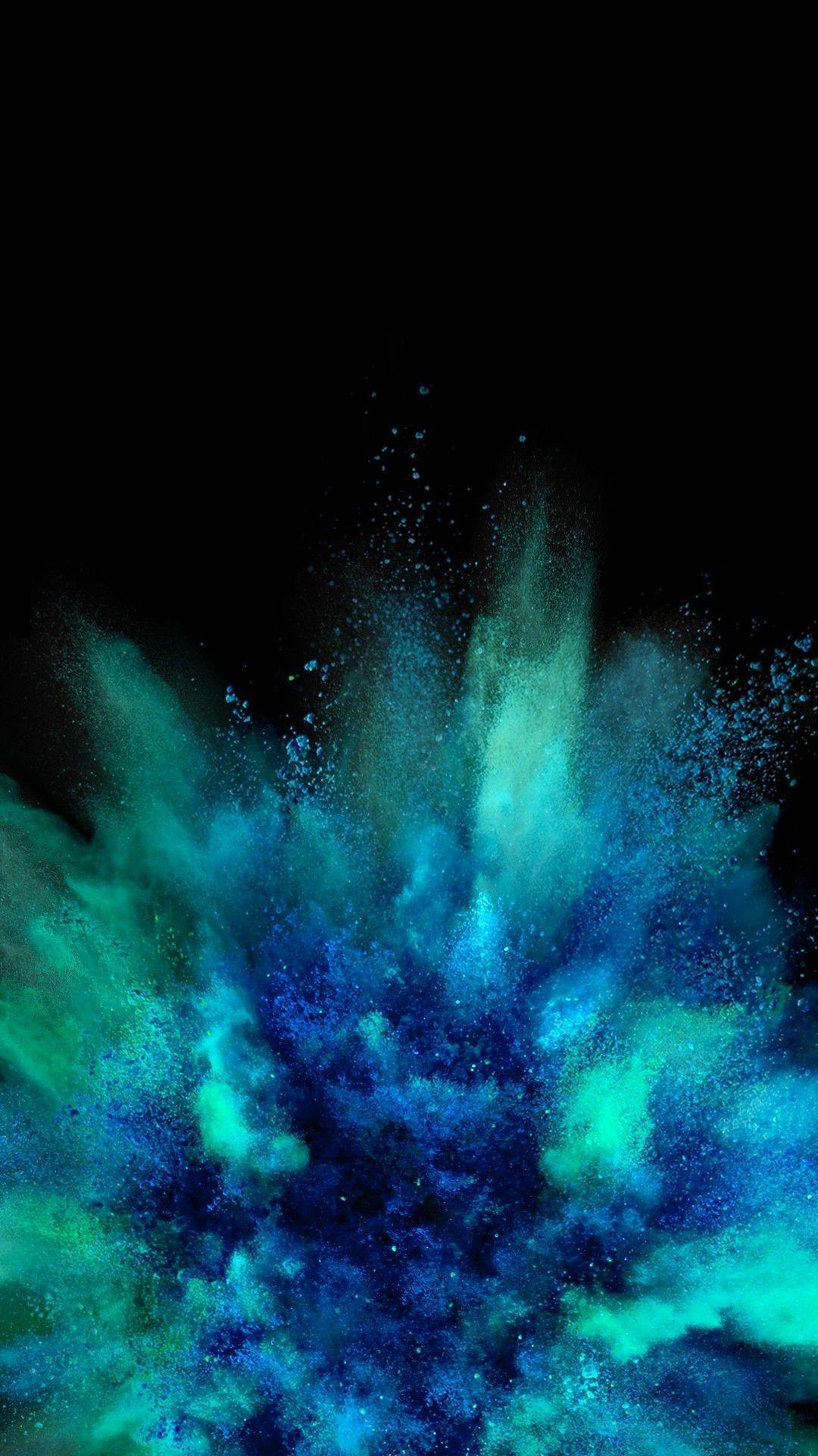 Amoled Wallpapers - Black And Blue Wallpaper Iphone - HD Wallpaper 