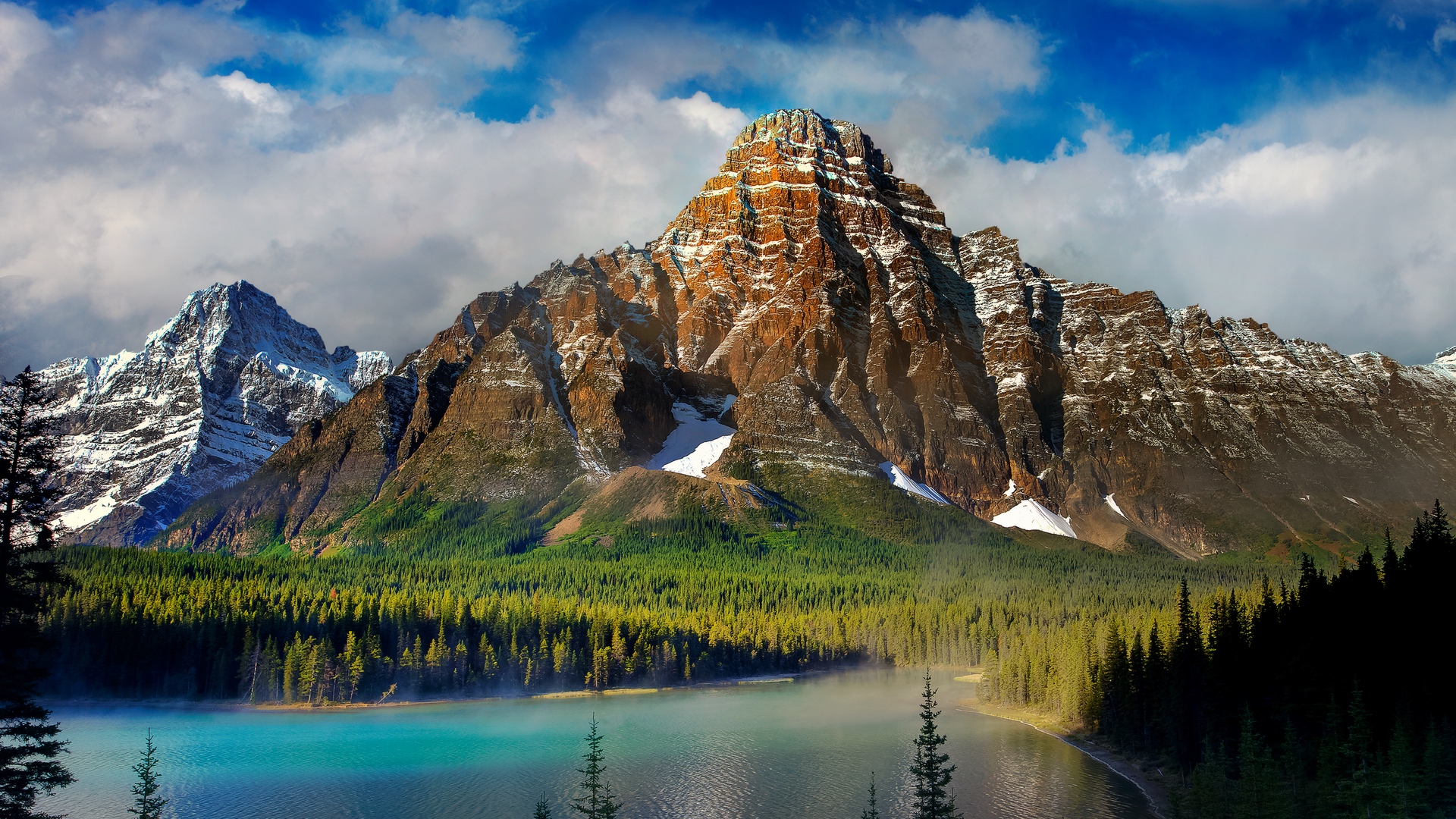 Wallpaper Beautiful Scenery, Mountains, Lake, Nature - Scenery - HD Wallpaper 