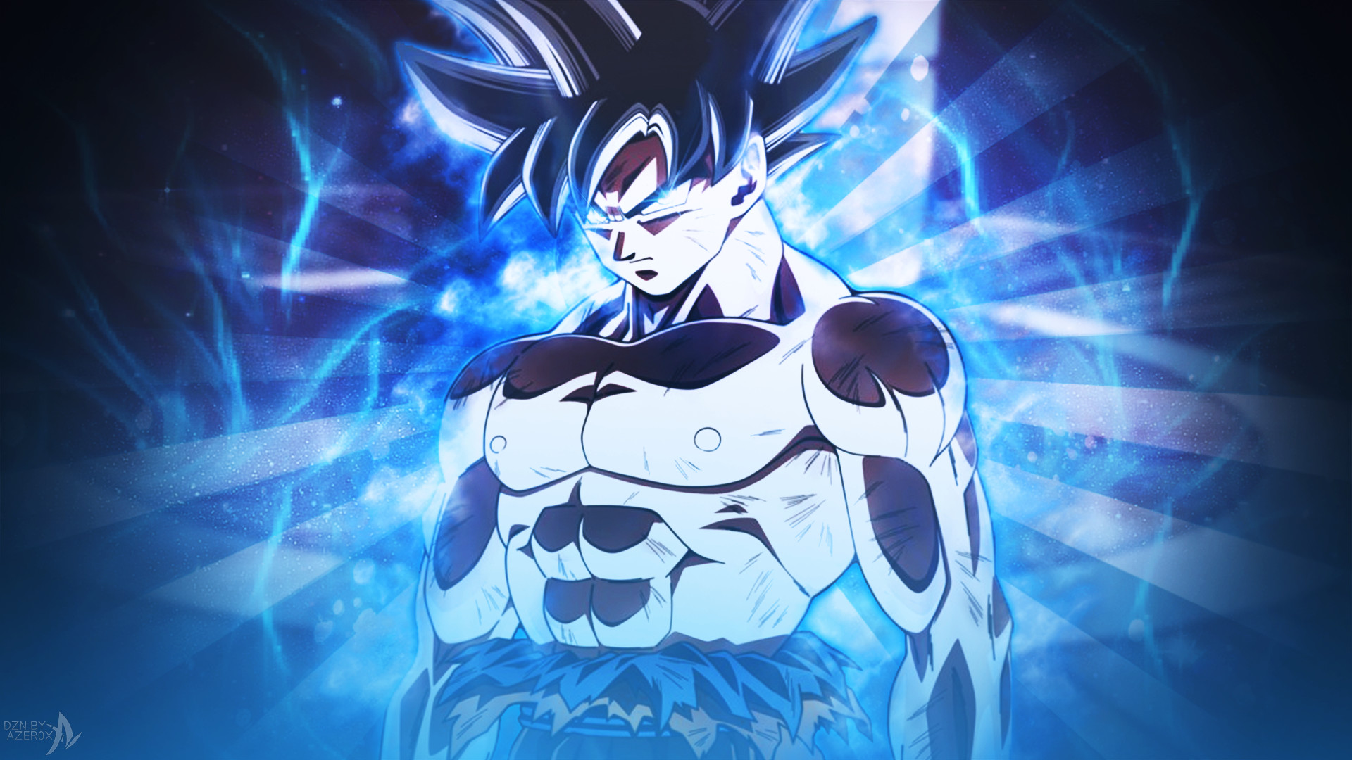 Src Popular Goku Blue Wallpapers For Xiaomi 
 Data - Goku Vs Jiren 2018 - HD Wallpaper 