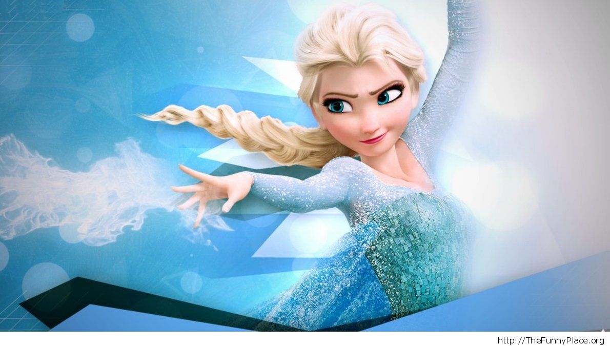 Elsa Image Frozen Wallpaper - Frozen Wallpaper With Olaf And Elsa - HD Wallpaper 
