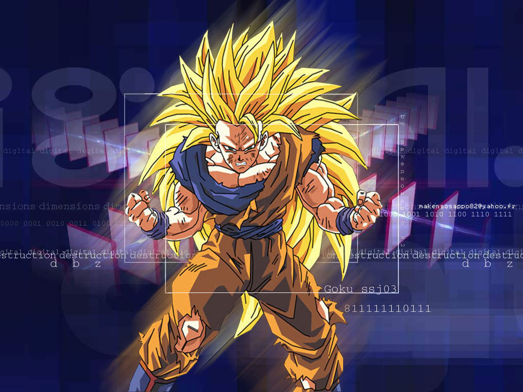 Ssj3 Goku - Dragonball Z Super Saiyan - HD Wallpaper 