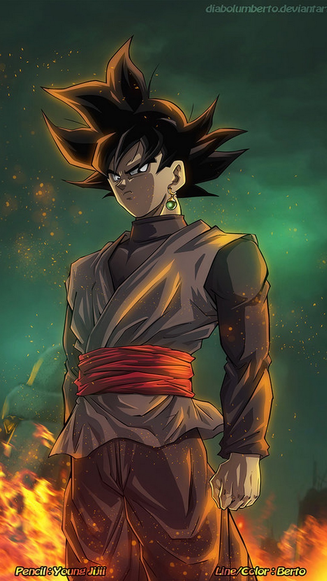 Wallpaper Android Black Goku With Hd Resolution - Goku Black Wallpaper Phone - HD Wallpaper 