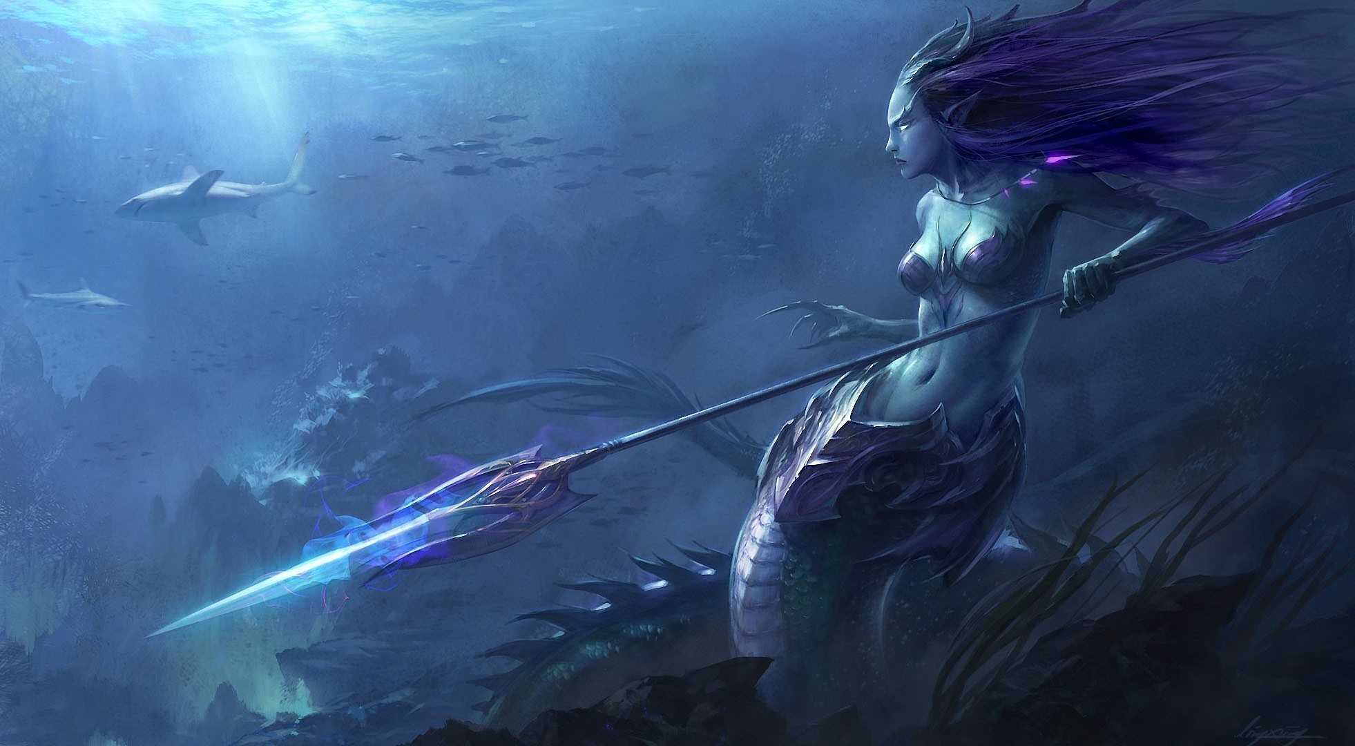 137 Mermaid Hd Wallpapers 
 Data-src - Sea Monster - HD Wallpaper 