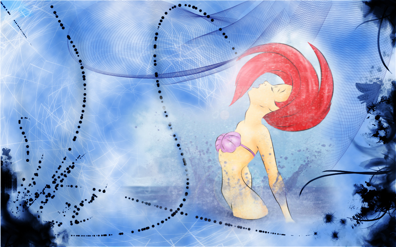 The Little Mermaid - Disney Princess Ariel - HD Wallpaper 