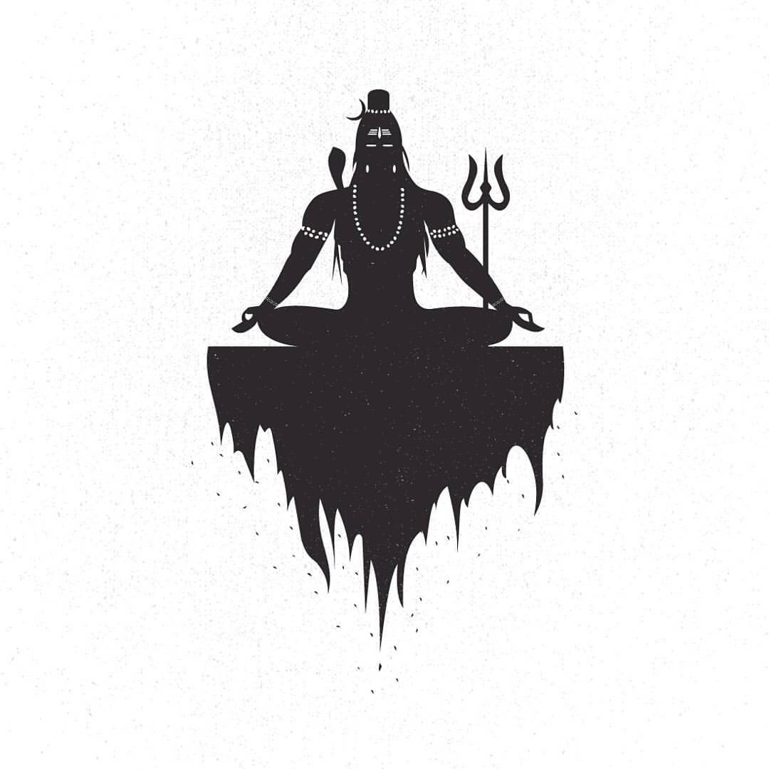 Mahadev Black And White - HD Wallpaper 