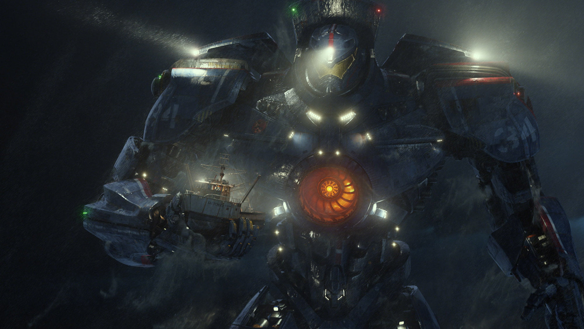 Pacific Rim Jaeger Scene - HD Wallpaper 
