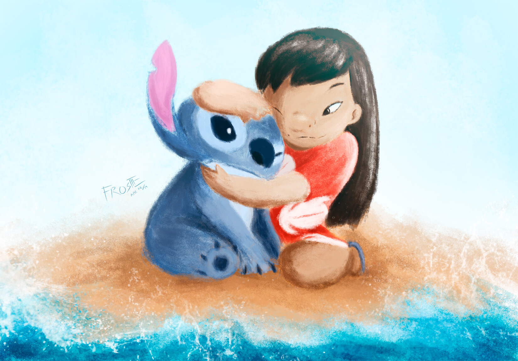 5517011 Lilo Stitch Wallpaper For Desktop Lilo - Cartoon - HD Wallpaper 