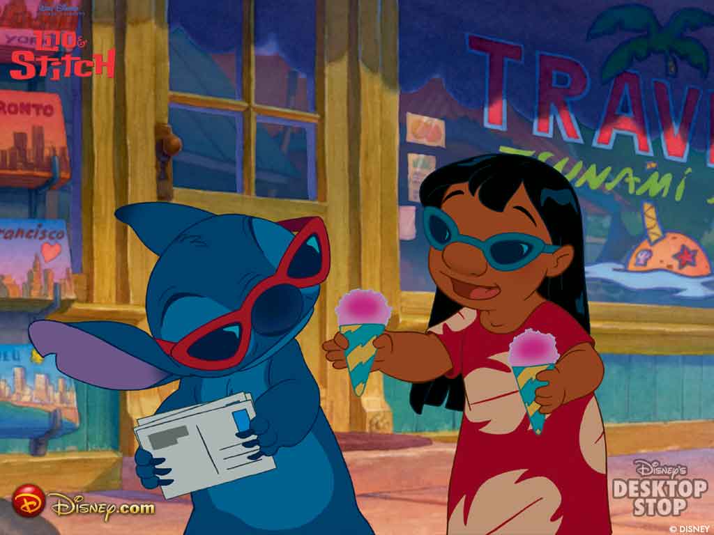 Lilo And Stitch - Lilo And Stitch Ice Cream - HD Wallpaper 