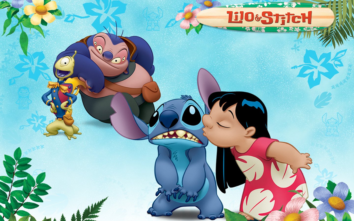 Posterhouzz Movie Lilo & Stitch Lilo And Stitch Hd - Stitch Background For Birthday - HD Wallpaper 