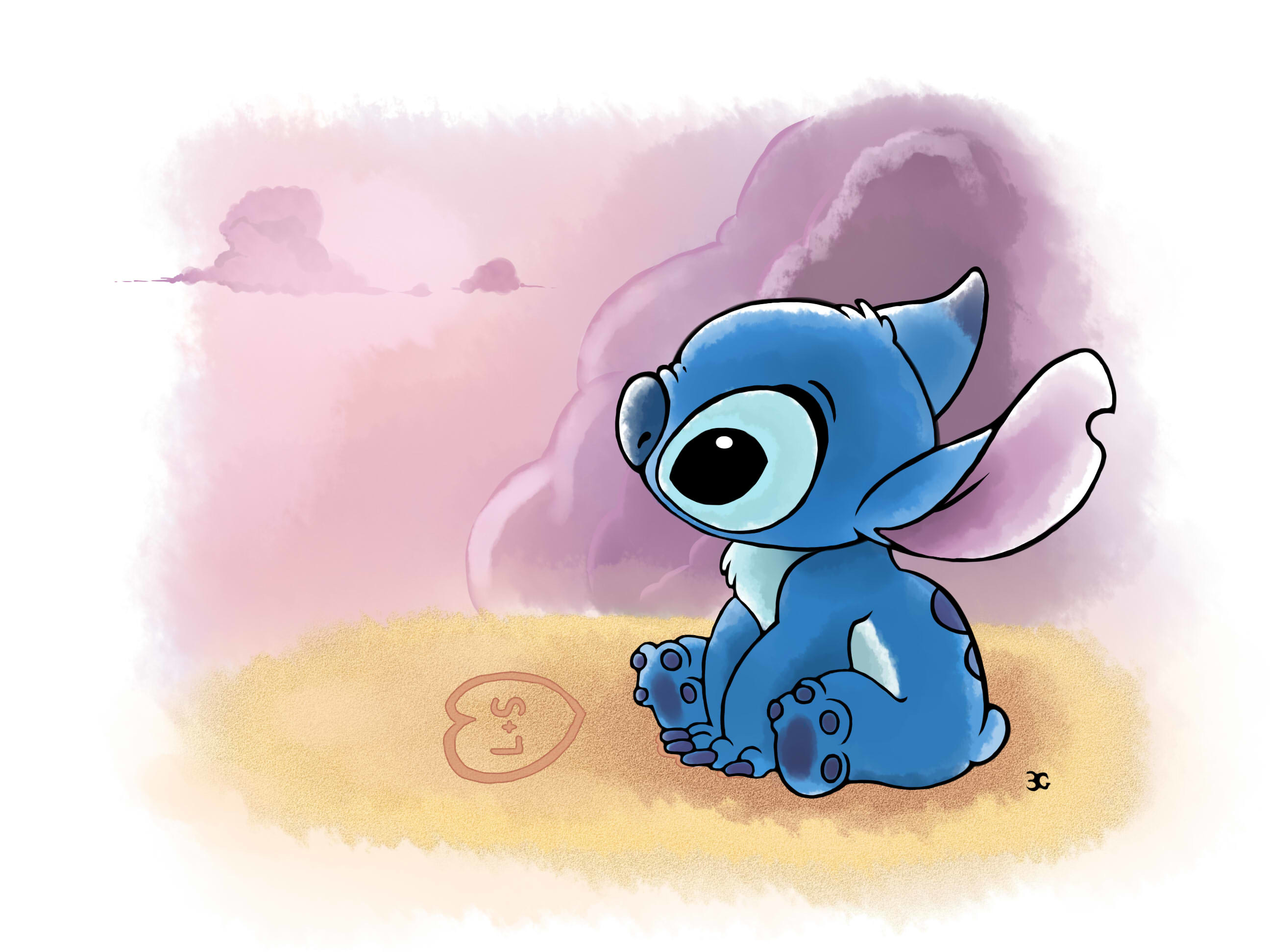 Cute Stitch Wallpaper Wallpaper - Cute Lilo And Stitch - HD Wallpaper 