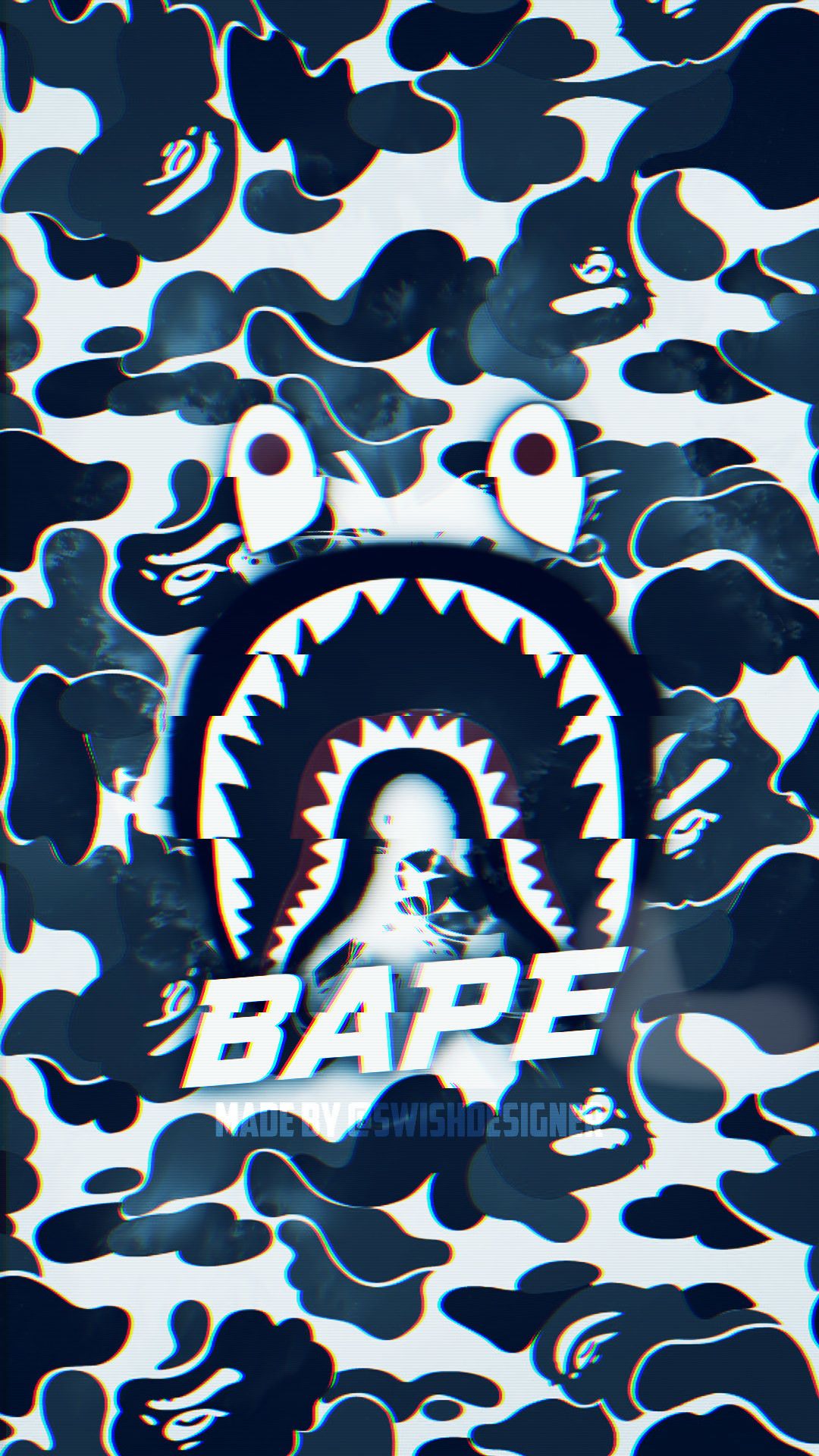 Lit Wallpapers B39 - Shark Wallpaper Bape Logo - HD Wallpaper 